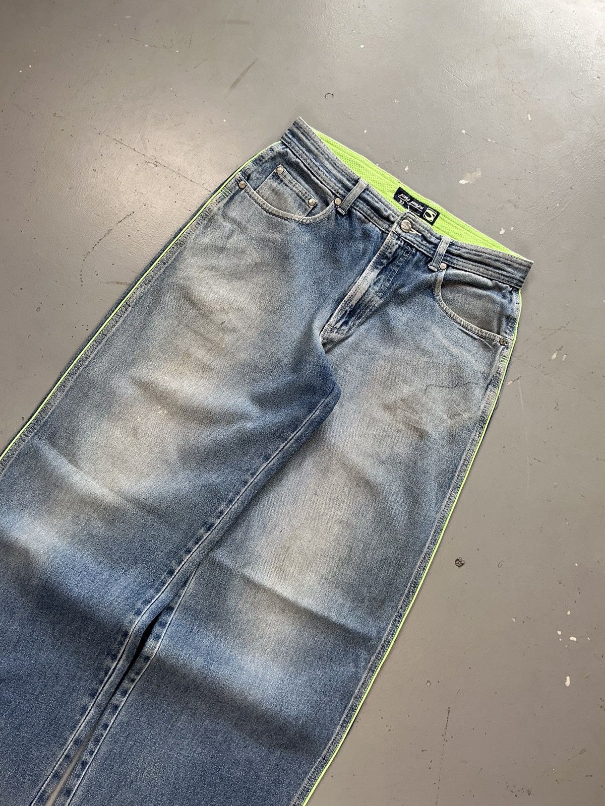JNCO × Southpole × Vintage Vintage jay jays big pocket loose denim Size US 31 - 5 Thumbnail