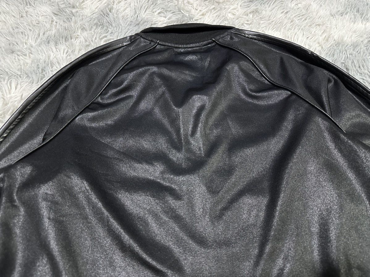 Japanese Brand 🔥Sick Y2K Macalester Waxed Faux Leather Bomber Jacket Size US L / EU 52-54 / 3 - 10 Thumbnail