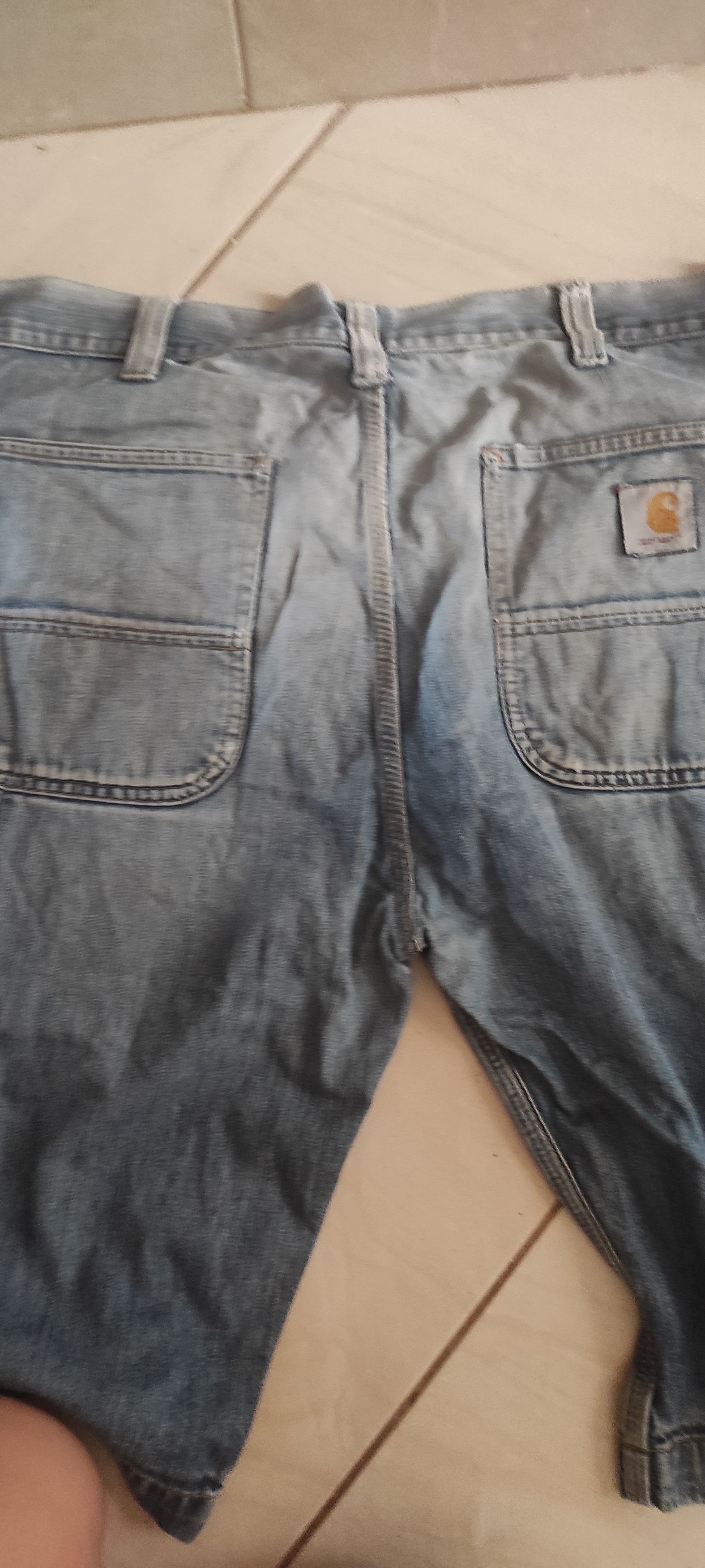Carhartt × Vintage Carhartt Denim Dungaree Burmuda Cargo Shorts Mens Size 33 Size US 33 - 16 Thumbnail