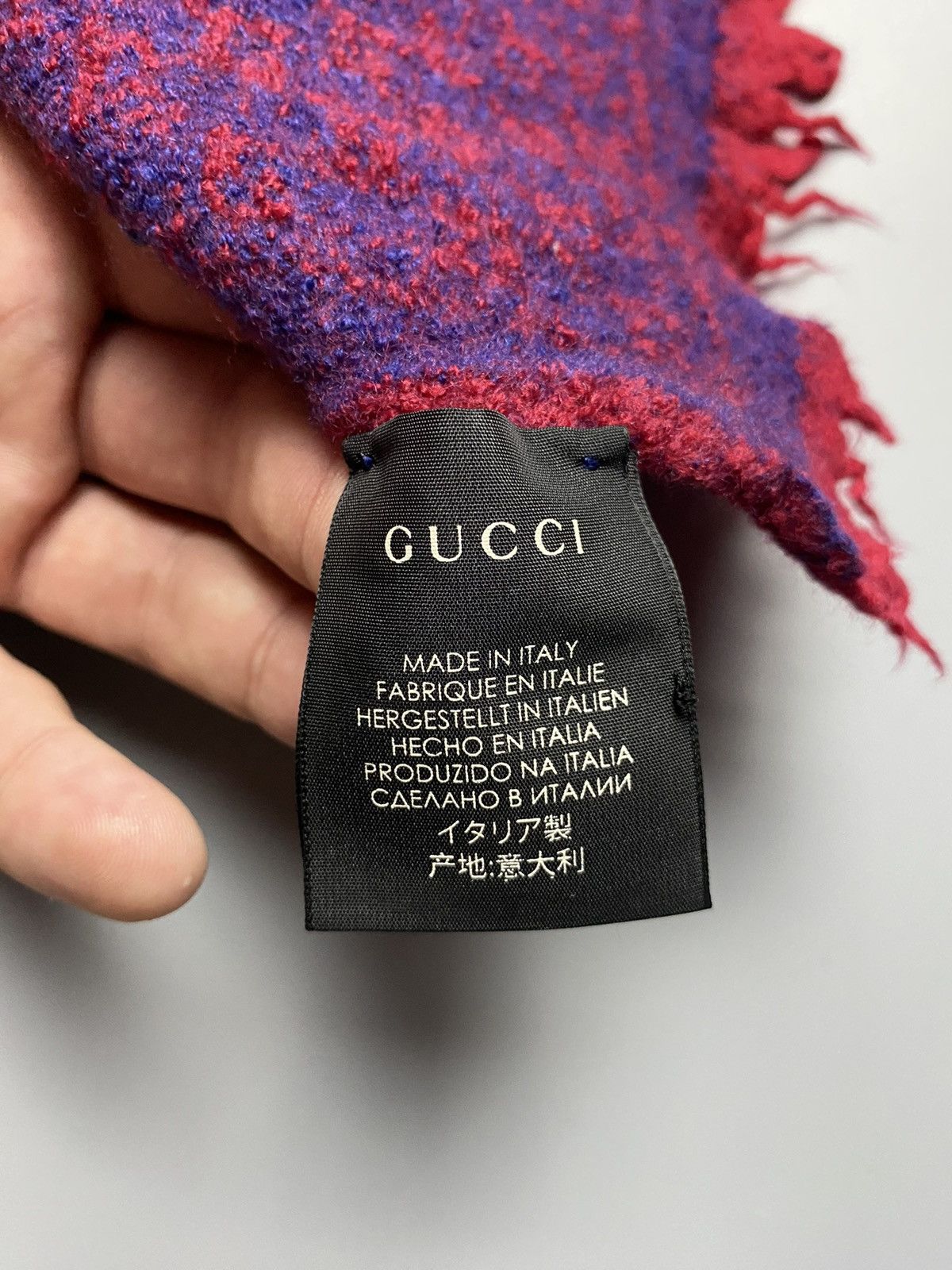 Gucci Gucci GG Logo Wool Monogram Scarf Size ONE SIZE - 5 Thumbnail