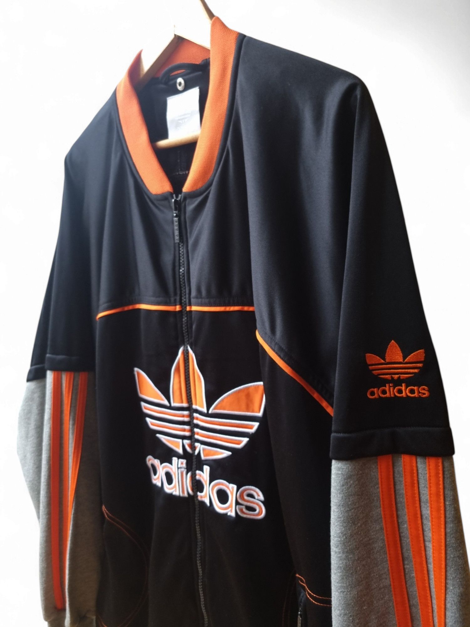 Adidas × Vintage Adidas Originals 90s Track Jacket / Zip-Hoodie Size US XL / EU 56 / 4 - 4 Thumbnail
