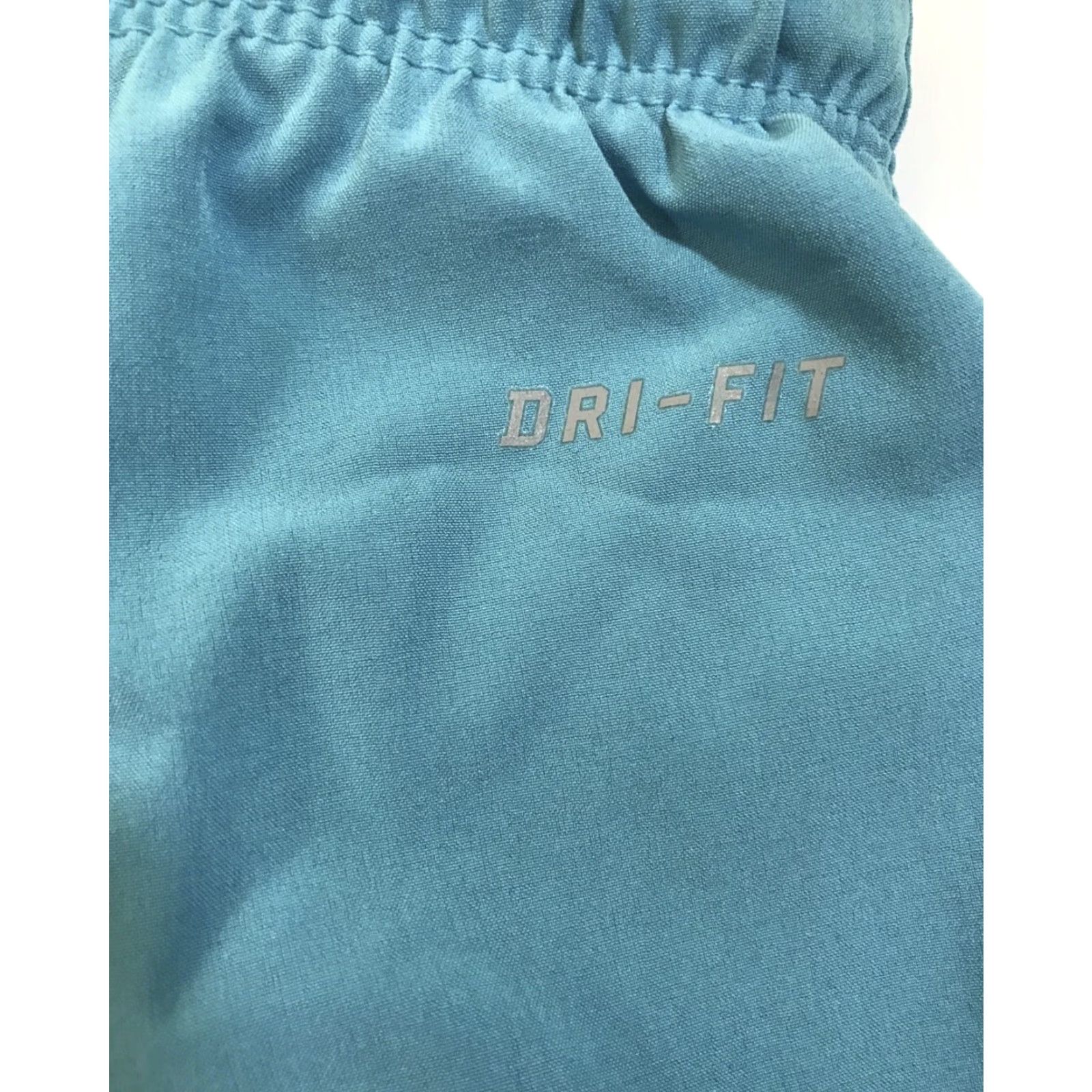 Nike Nike Dri-FIT Shorts Womens Shorts S Blue Running Lightweight Teal Polyester Microfiber Nike Logo Athletic Size 28" / US 6 / IT 42 - 6 Thumbnail