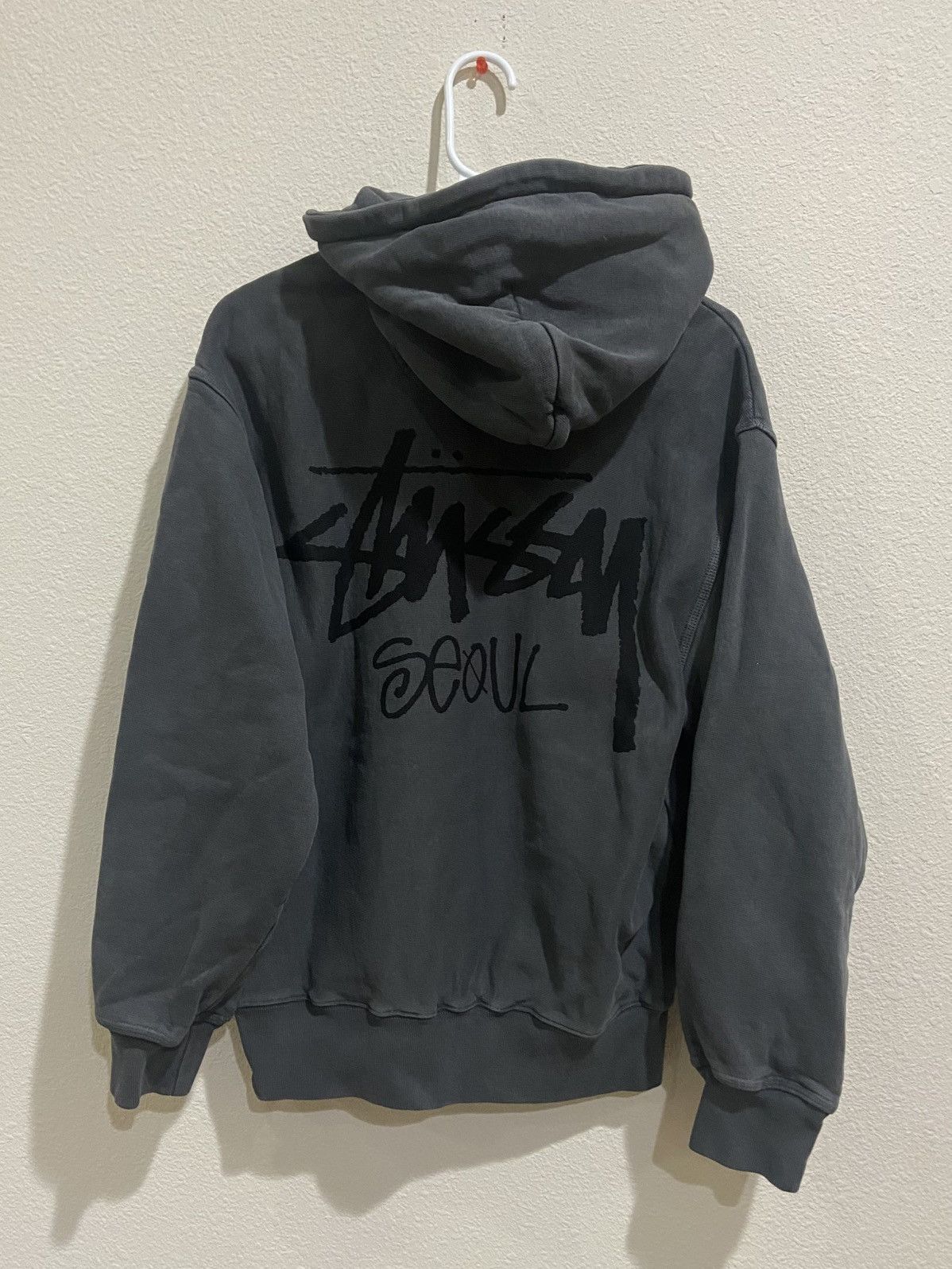 Streetwear × Stussy Black Stussy Seoul Hoodie | Grailed