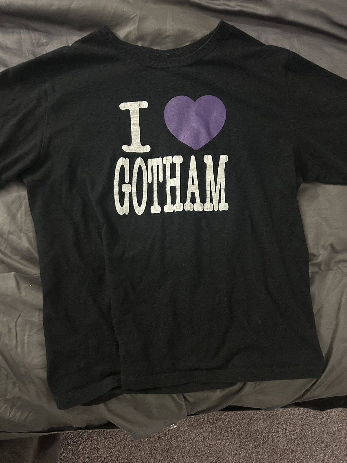 image of Number N Ine Number Nine I Love Gotham Shirt in Black, Men's (Size Medium)