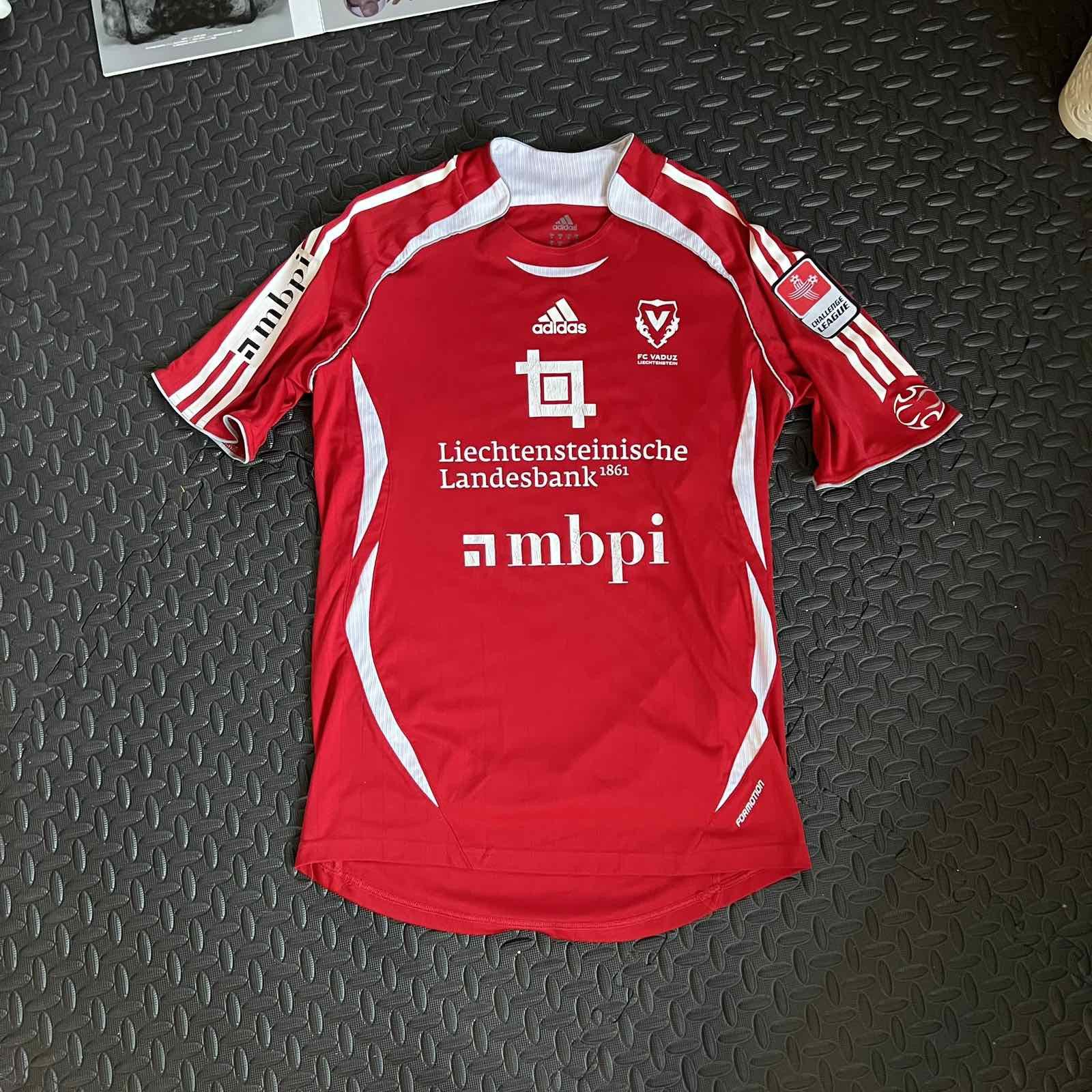 Adidas FC Vaduz Liechtenstein Match Worn Signed Jersey Sc S Size US S / EU 44-46 / 1 - 1 Thumbnail