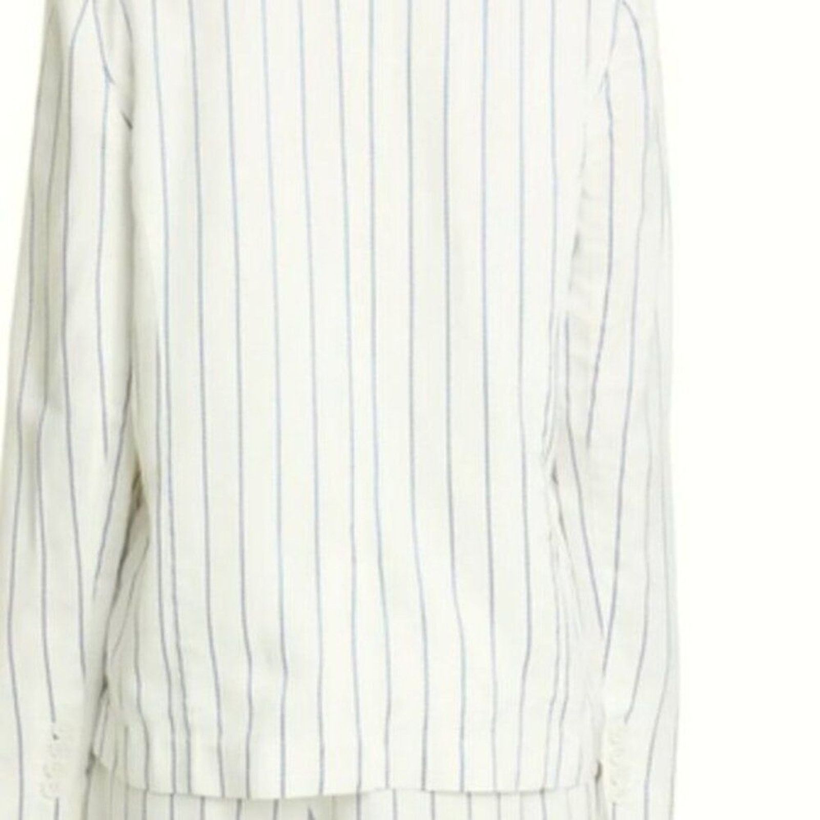 Equipment Equipment Gael Double Breasted Stripe Print Blazer white Size XL / US 12-14 / IT 48-50 - 4 Thumbnail