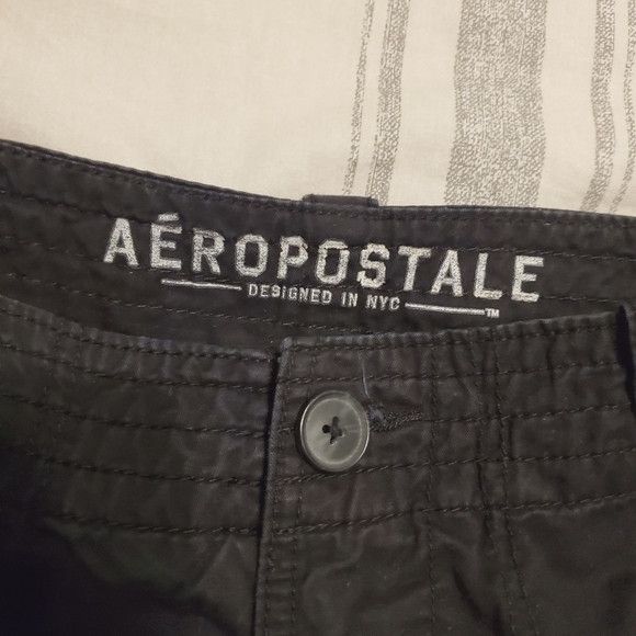 Aeropostale Aéropostale Black Distressed Casual Cargo Shorts SZ:28 Size US 28 / EU 44 - 3 Thumbnail