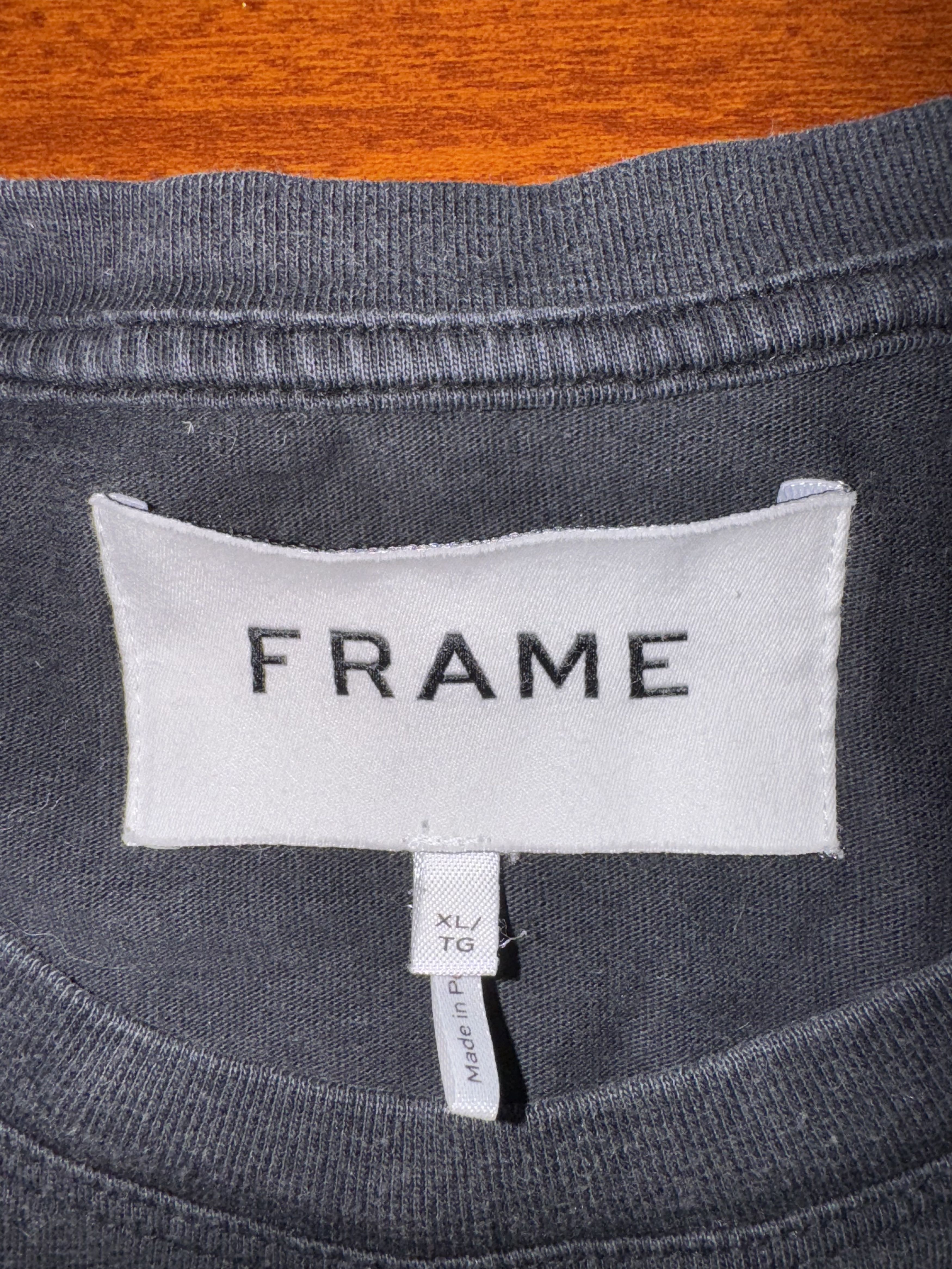 Frame FRAME Relaxed Vintage Wash T-Shirt Size US L / EU 52-54 / 3 - 3 Thumbnail