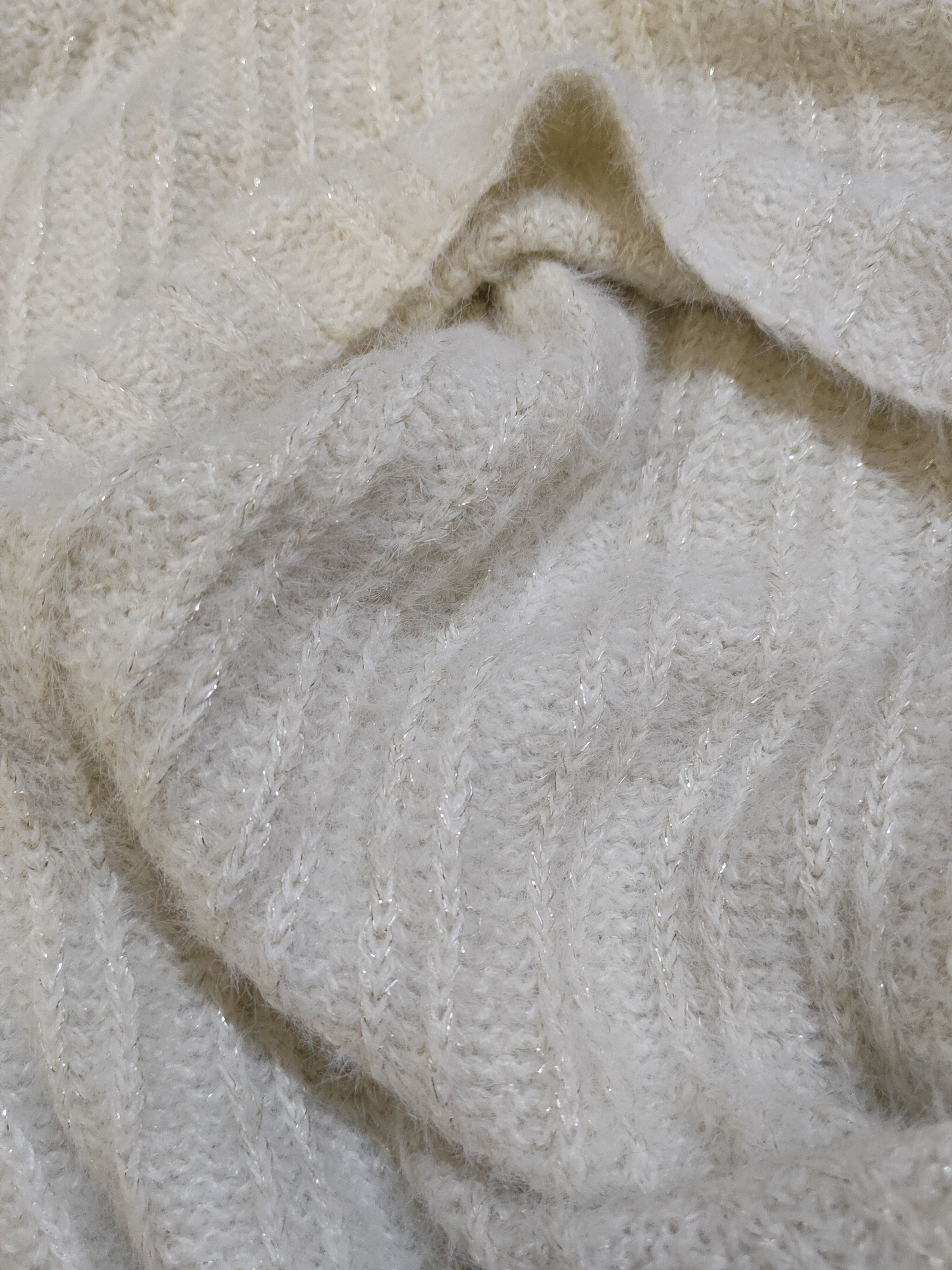 Japanese Brand Rag Out Cream Shag Shaggy Fur Mohair Knitwear #S2281 Size M / US 6-8 / IT 42-44 - 10 Thumbnail