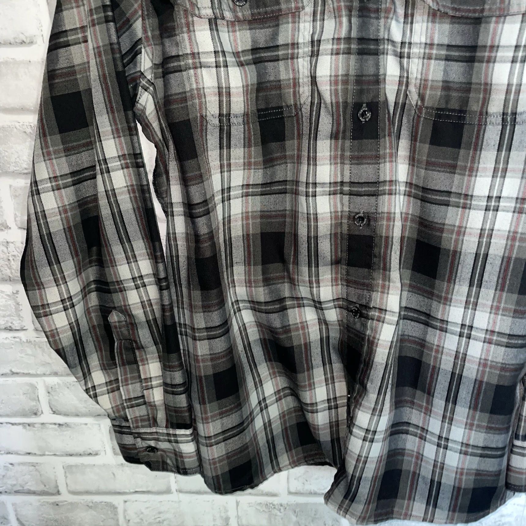 Orvis Orvis Shirt Plaid Gray Long Sleeve Button-Down Flannel XL Mens Size US XL / EU 56 / 4 - 3 Thumbnail