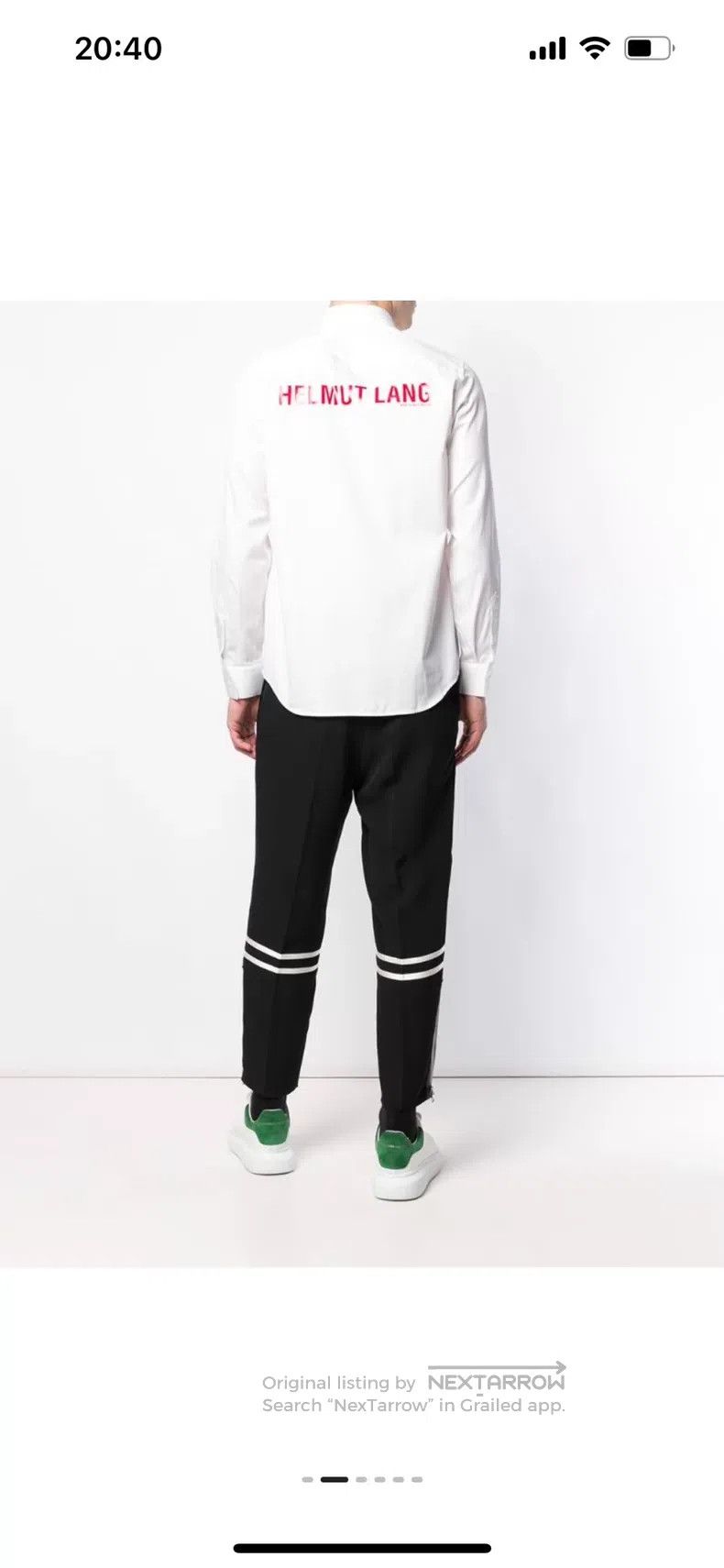 Helmut Lang Helmut Lang White Shirt Size US L / EU 52-54 / 3 - 6 Thumbnail