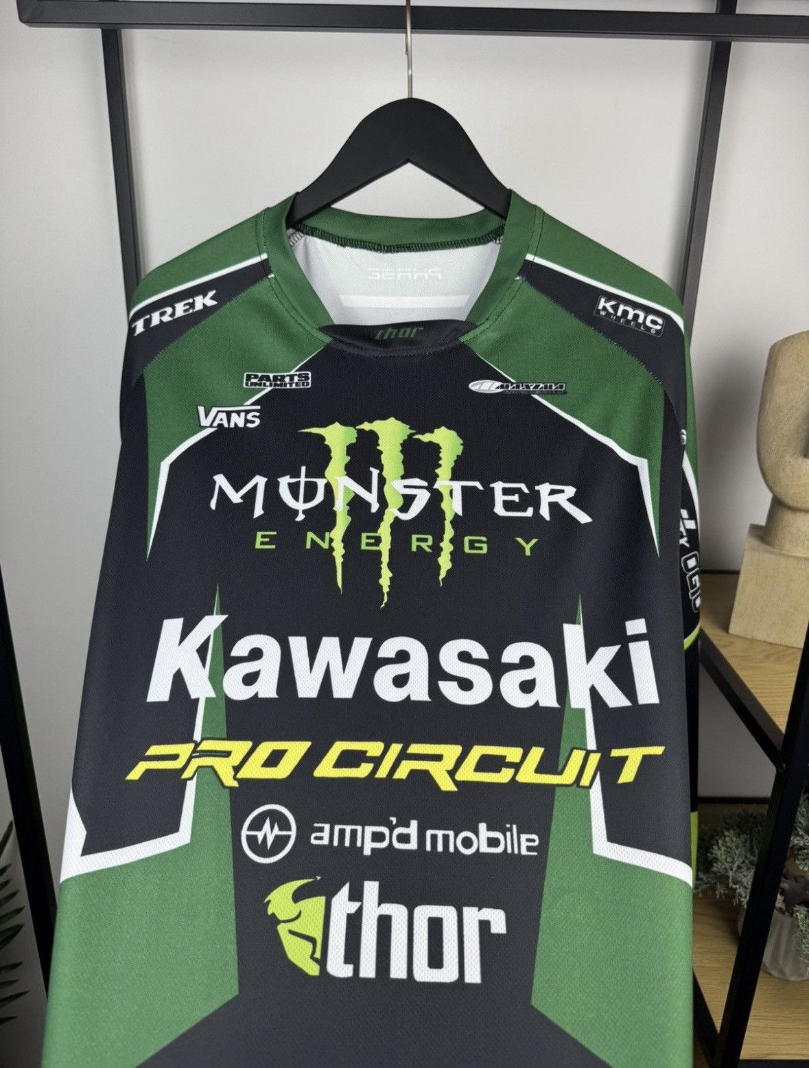 Hypebeast Grail Kawasaki Monster Energy Asap Rocky Style Moto Jersey Size US M / EU 48-50 / 2 - 3 Thumbnail