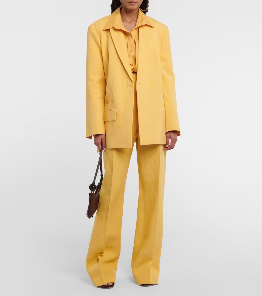 Jacquemus o1mle0824 La Veste Tibau in Yellow Size S / US 4 / IT 40 - 2 Thumbnail