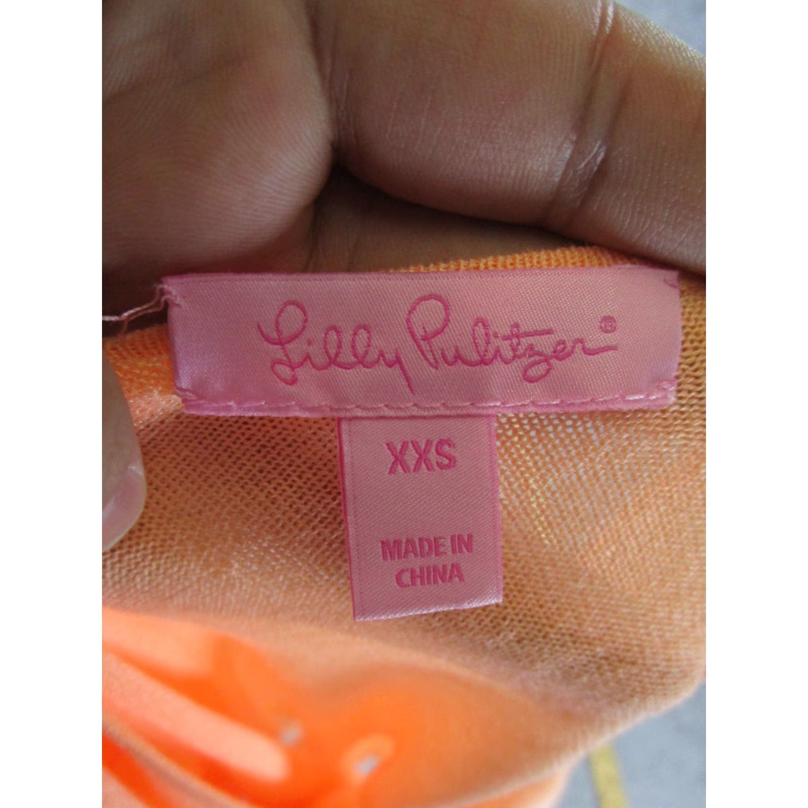 Lilly Pulitzer VINTAGE Lilly Pulitzer Tank Top Womens Extra Small Orange Knit Sleeveless 90s Casual Women Size XXS / US 00 / IT 34 - 6 Thumbnail