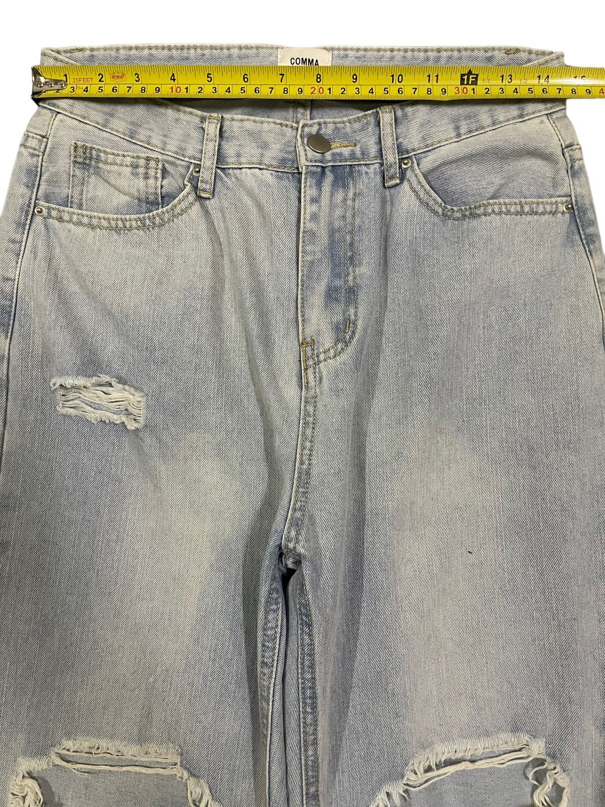 Hysteric Glamour Vintage Japanese Brand Blue Wash Distressed Baggy Jeans Size US 29 - 8 Thumbnail