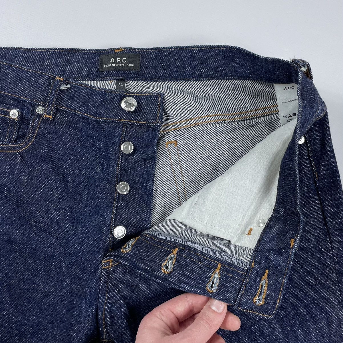 A.P.C. APC Jeans Petit Standard Selvedge Denim Pants Size US 34 / EU 50 - 6 Thumbnail
