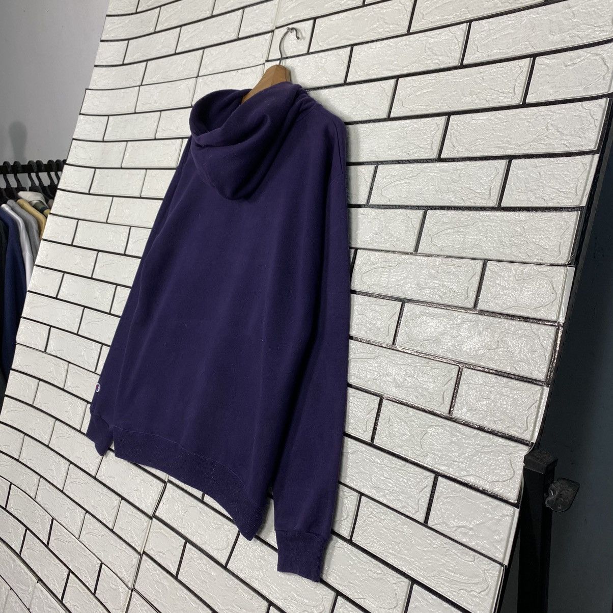 Japanese Brand Vintage Hoodie Champion JMU Big Logo Embroidery Size US M / EU 48-50 / 2 - 11 Thumbnail