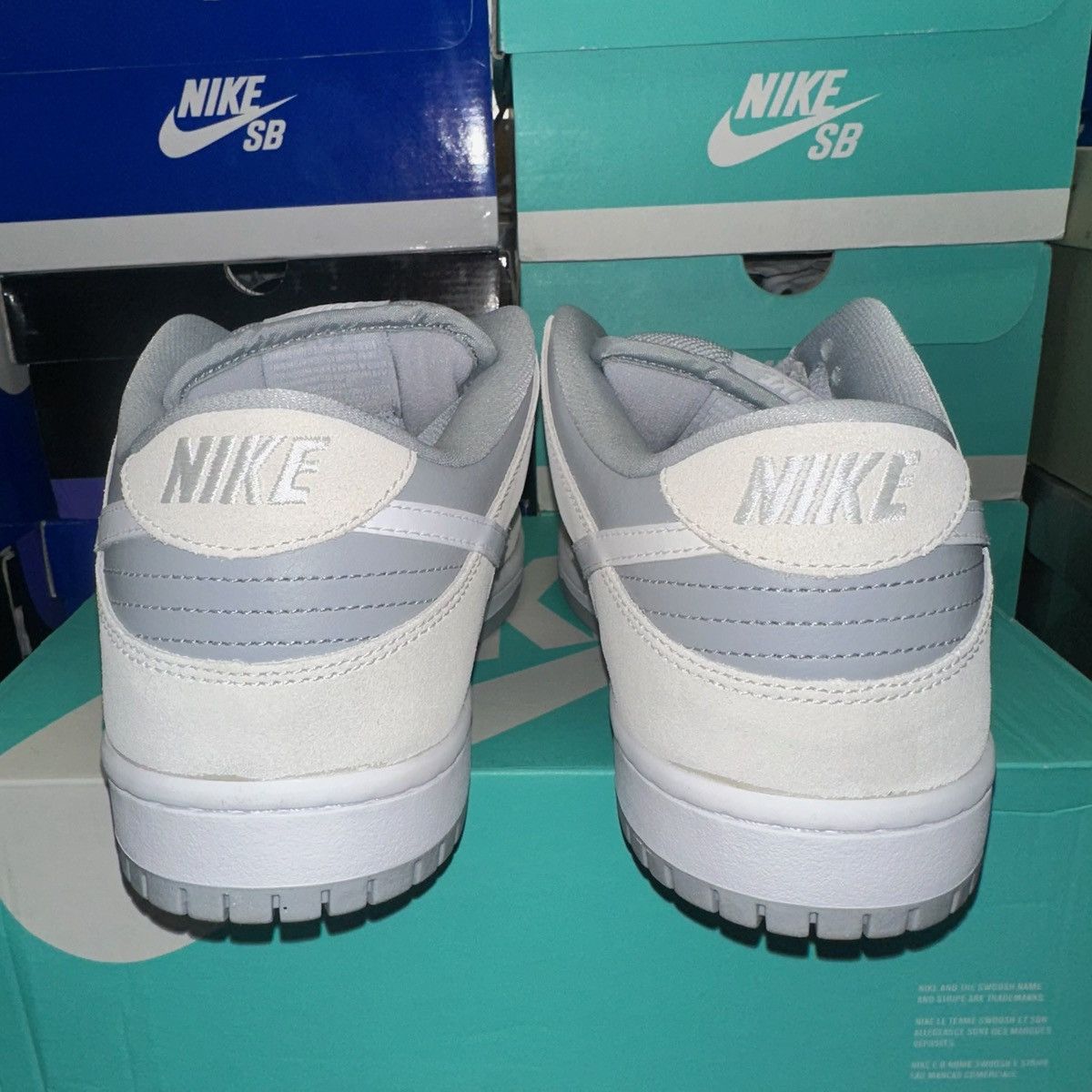 Nike Size 10.5 - Nike SB Dunk Low Wolf Grey Summit - AR0778-110 Size US 10.5 / EU 43-44 - 3 Thumbnail