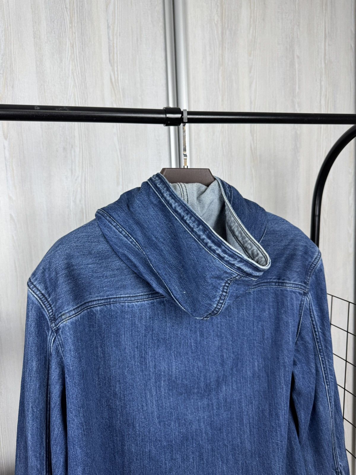 Marc by Marc Jacobs MARC BY MARC JACOBS 4-Pocket Denim Hooded Jacket 40s US Navy Size US M / EU 48-50 / 2 - 12 Thumbnail