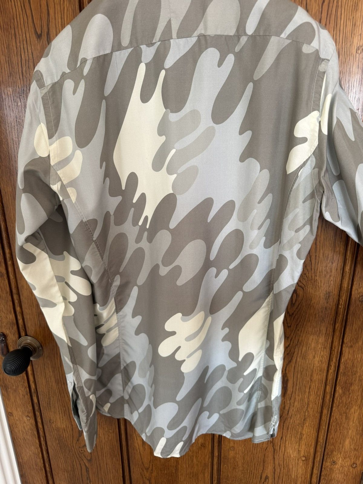 Tom Ford Tom Ford camo silk slim silk shirt camouflage 39 M Size US M / EU 48-50 / 2 - 17 Thumbnail