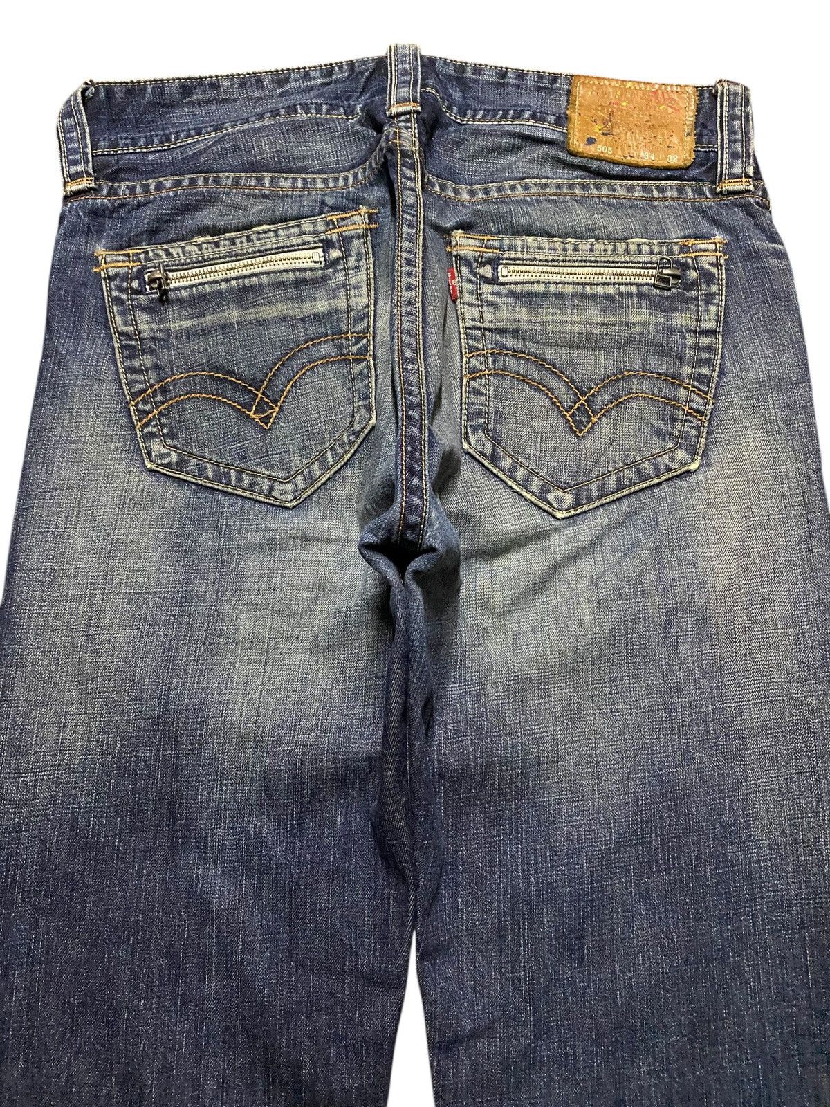 Levi's Vintagw Levis 505 Mud Wash Distressed Loose Jeans Size US 34 / EU 50 - 4 Thumbnail