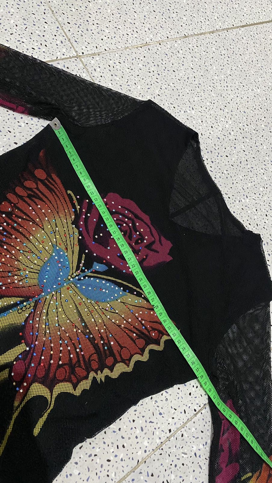 Japanese Brand Y2K Unknown Japanese Butterfly Mesh Size S / US 4 / IT 40 - 11 Thumbnail