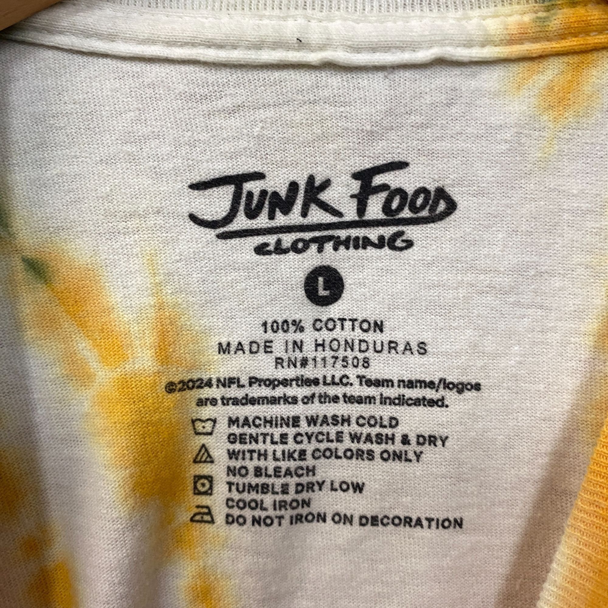 Junk Food Junk Food Clothing NFL Green Bay Packers Football Tie Dye T- Size US L / EU 52-54 / 3 - 4 Thumbnail