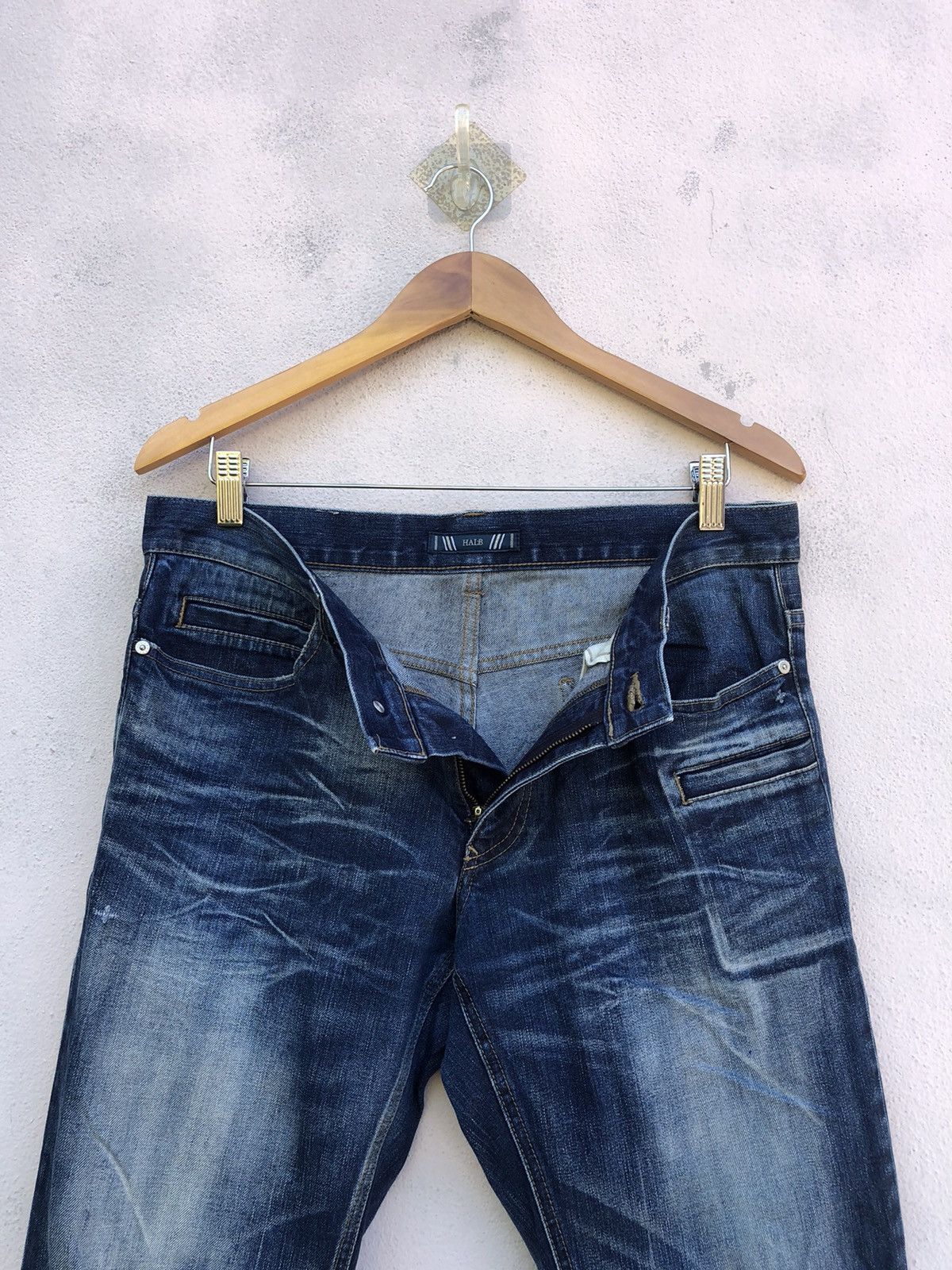 Japanese Brand Japanese Brand Halb Multiy Pocket Jeans Size US 33 - 11 Thumbnail