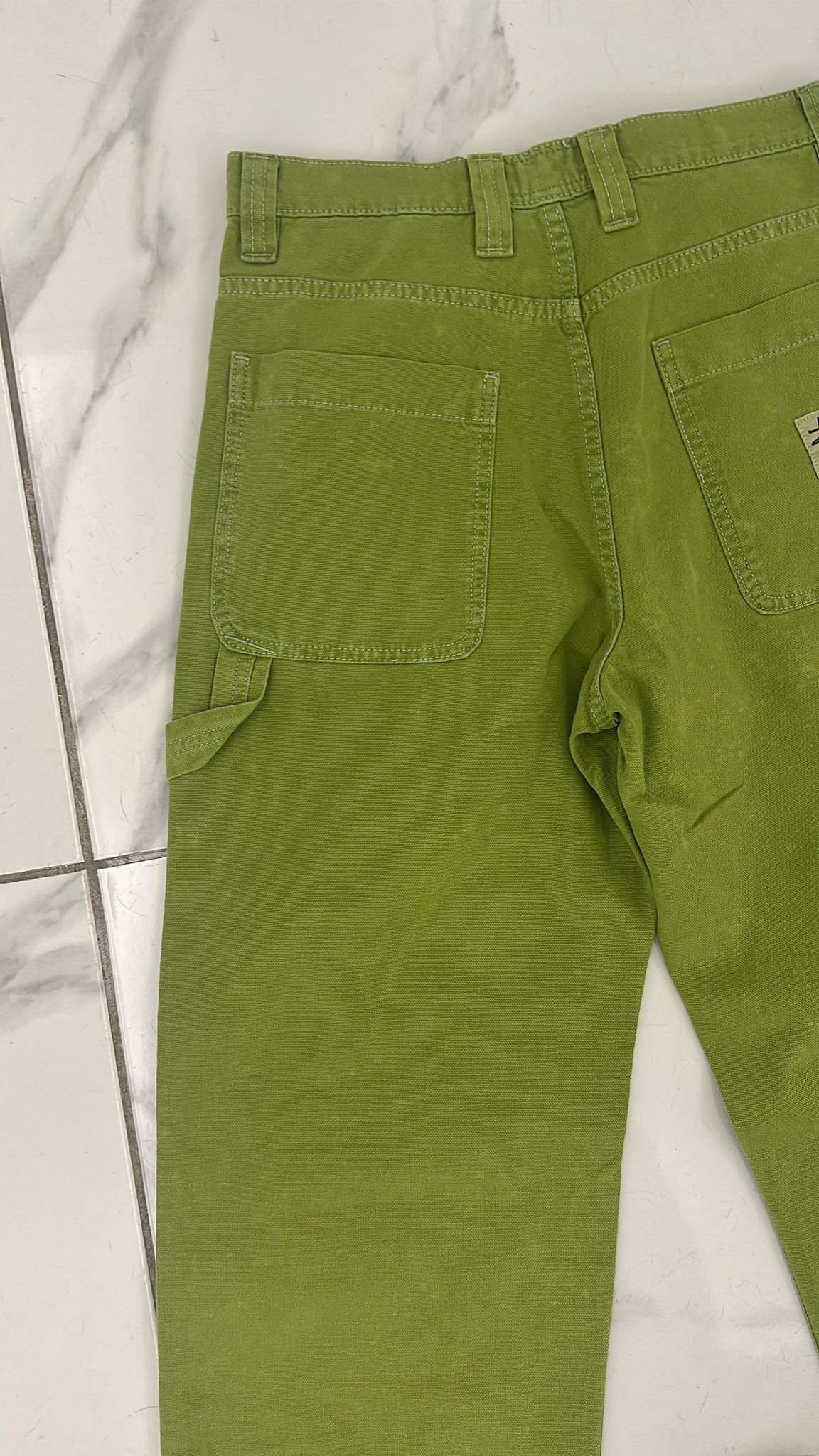 Stussy Stussy Stone Washed Canvas Work Pant, Lime Size US 28 / EU 44 - 6 Thumbnail