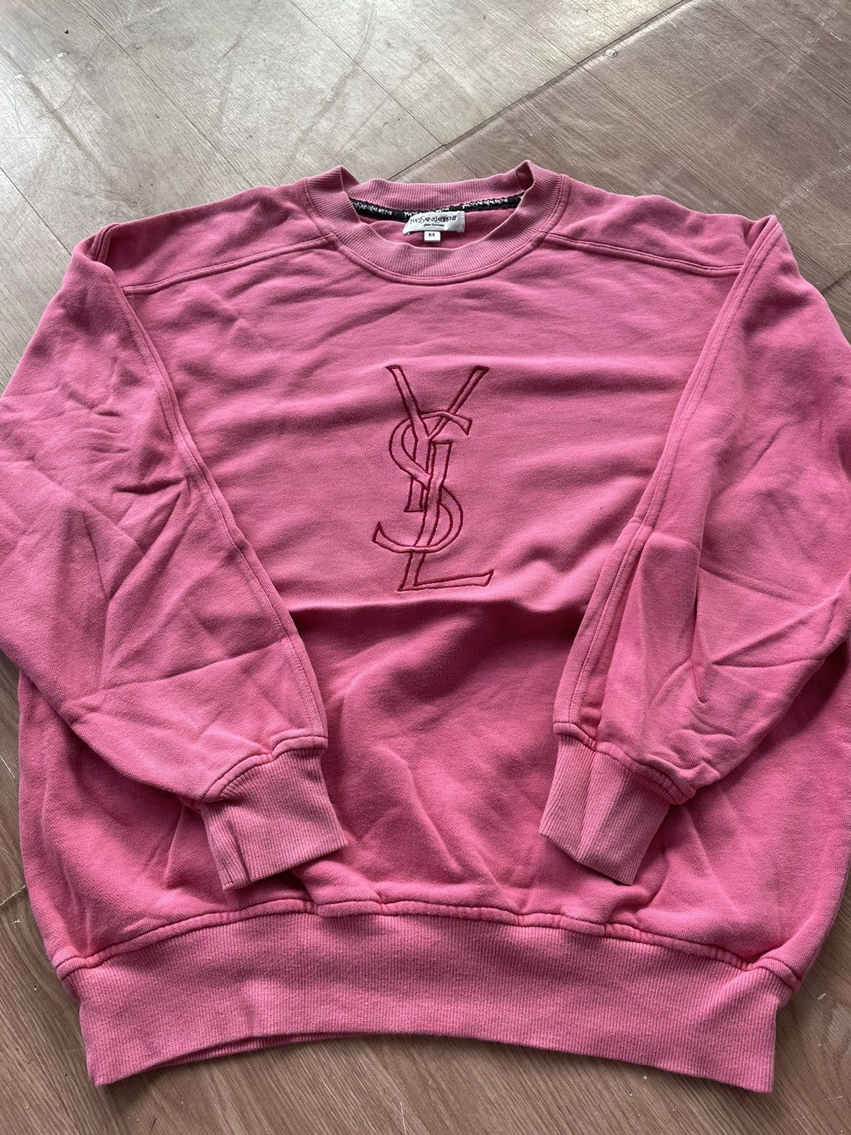 Yves Saint Laurent Yves saint lauren big logo sweatshirt Size US M / EU 48-50 / 2 - 1 Thumbnail