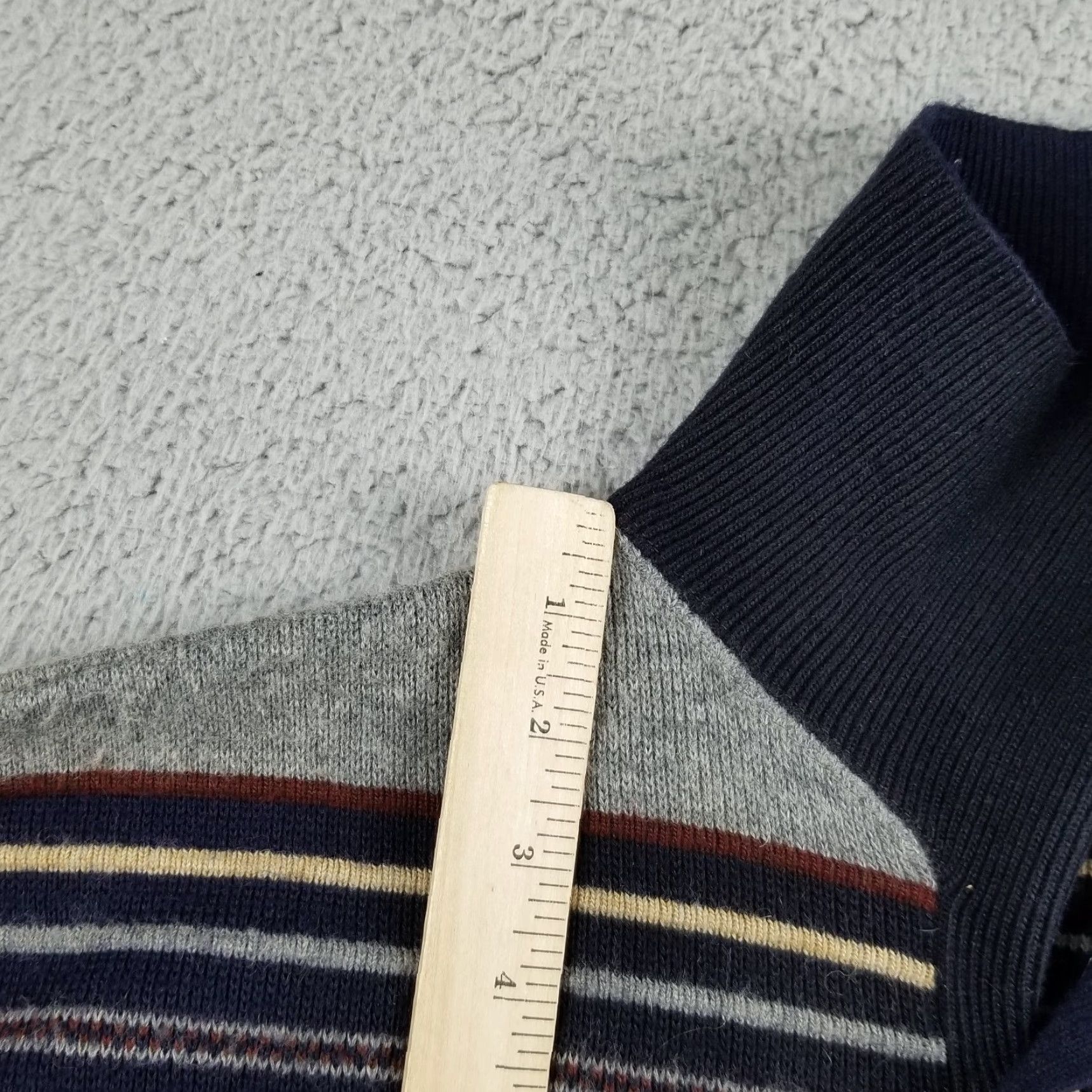 Vintage VINTAGE Lord Jeff Sweater Men L Henley Striped 100% DuPont Orlon Acrylic Blue 80s Fancy/Workwear Mens Size US L / EU 52-54 / 3 - 3 Thumbnail