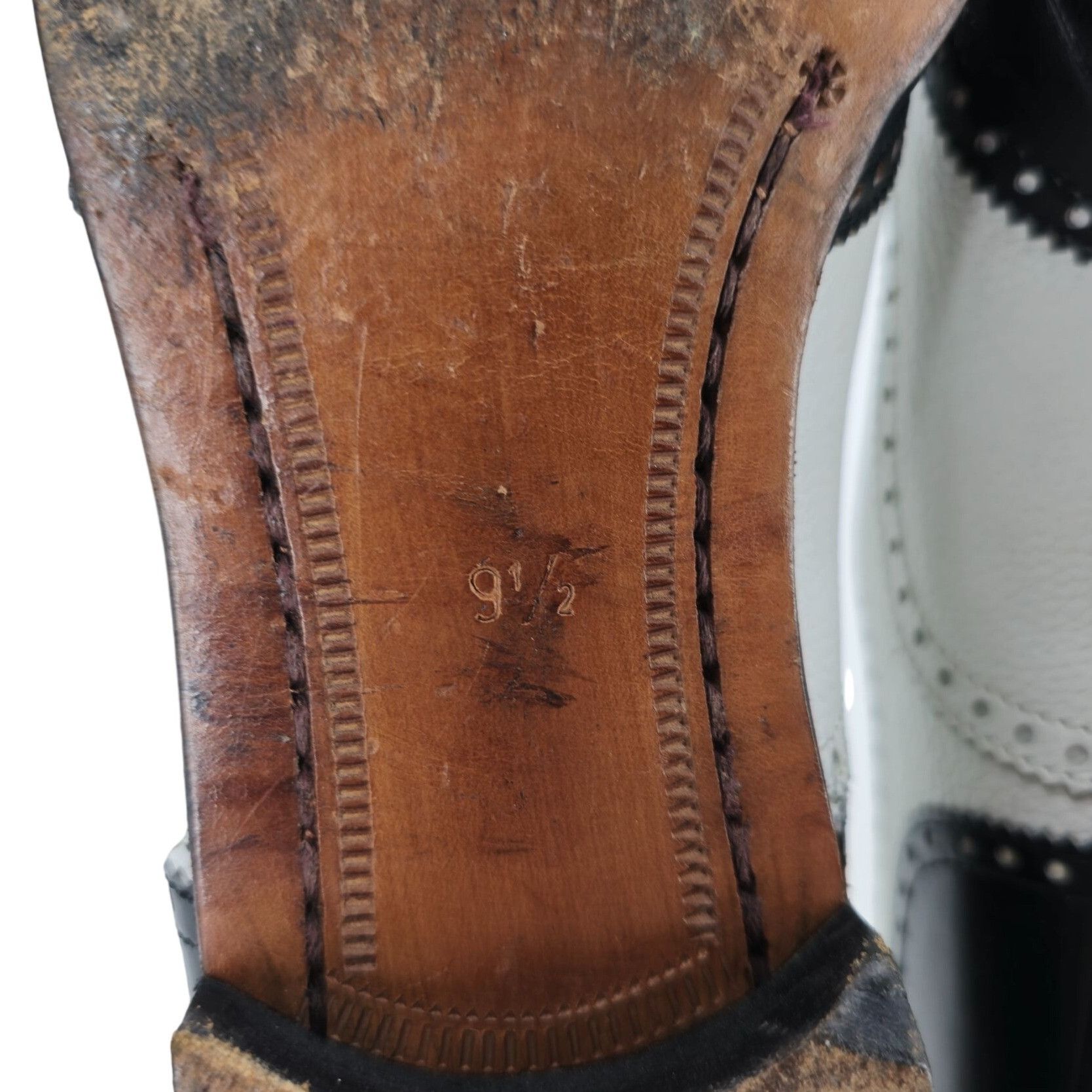 Cole Haan Vintage Bespoke Cole Haan Black White Leather Spectators 9.5 Size US 9.5 / EU 42-43 - 13 Thumbnail