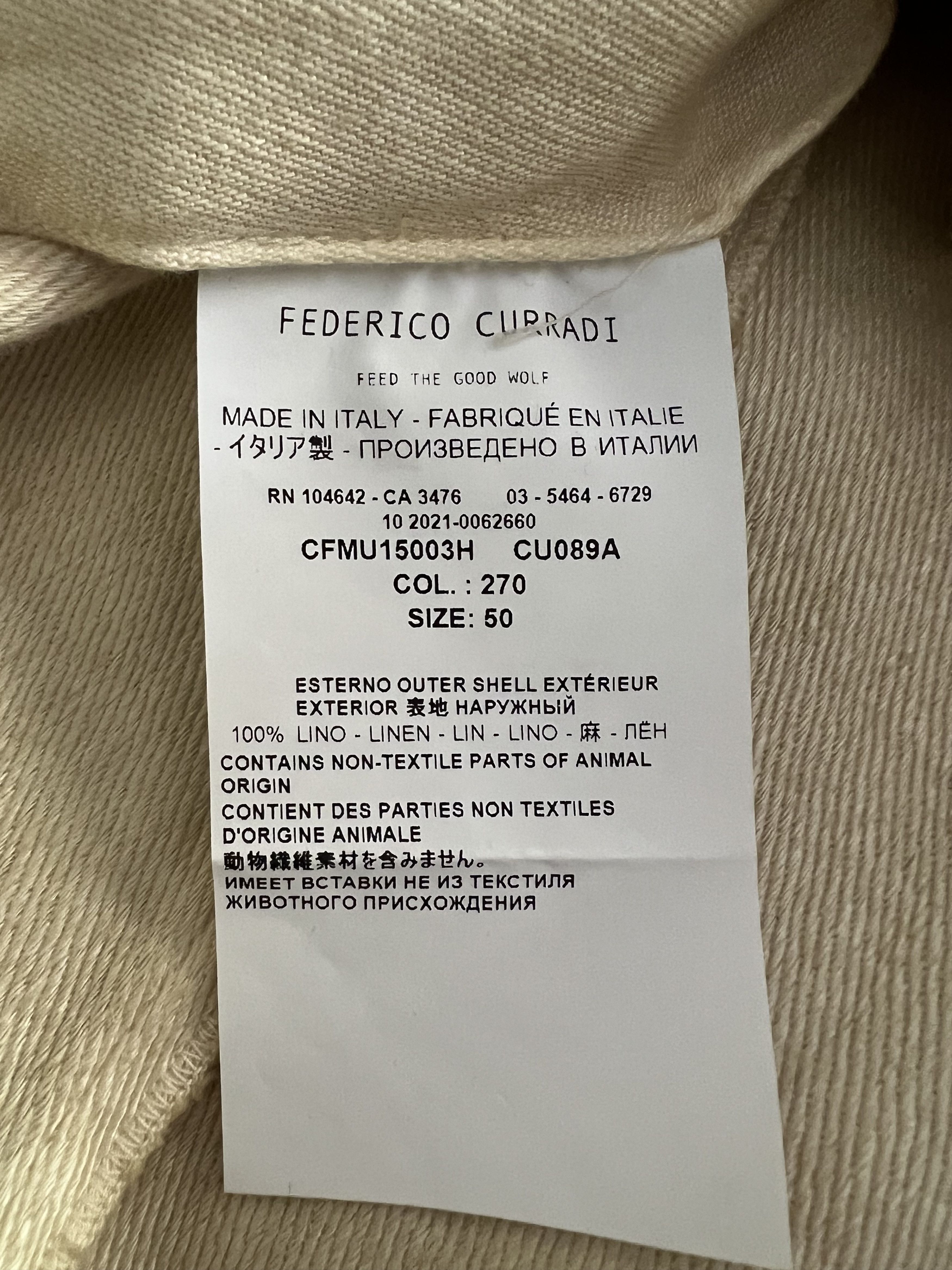 Federico Curradi Degrade Linen Blazer Size US M / EU 48-50 / 2 - 8 Thumbnail