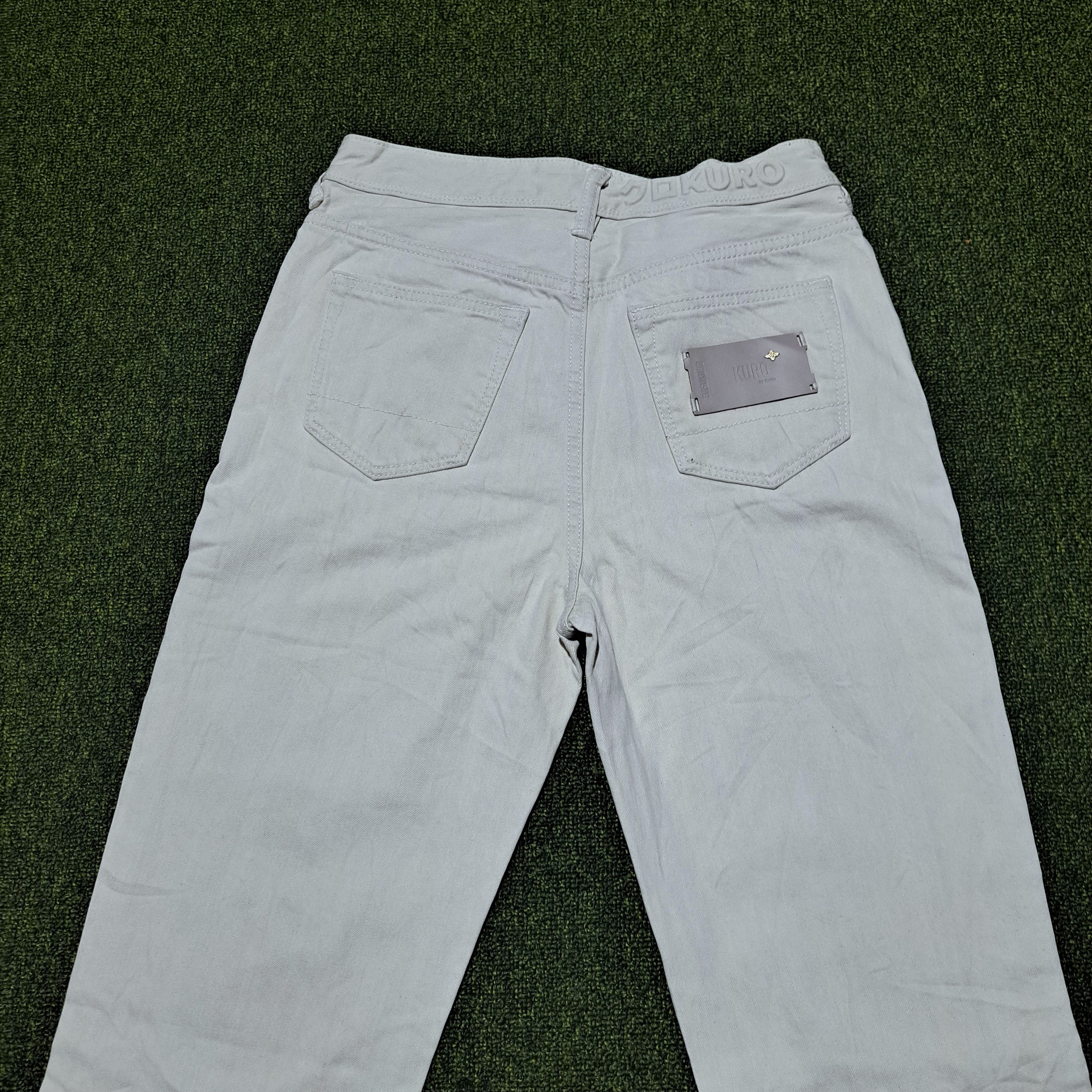 Evisu EVISU KURO Embossed Logo Cropped Jeans Women Sz 26 Size 26" / US 2 / IT 38 - 5 Thumbnail