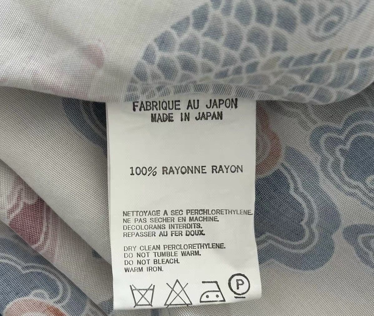 Yohji Yamamoto Yohji Yamamoto 00s Cloud & Dragon Print Shirt Size US L / EU 52-54 / 3 - 7 Thumbnail