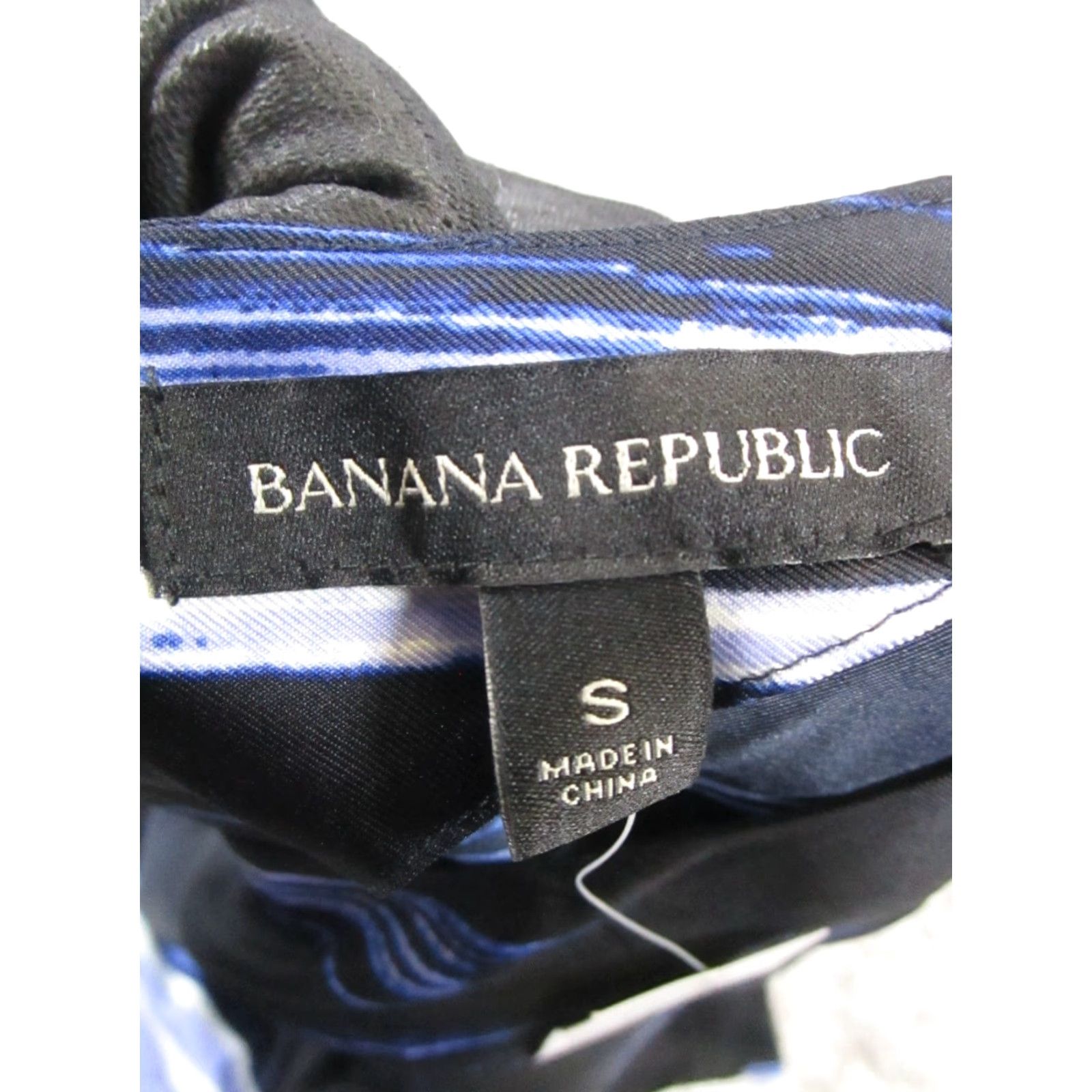 Banana Republic Banana Republic Shirt Womens Small Black Blue Top New Shirt Blouse Womens Petite Regular Blue 90s? Size S / US 4 / IT 40 - 3 Thumbnail