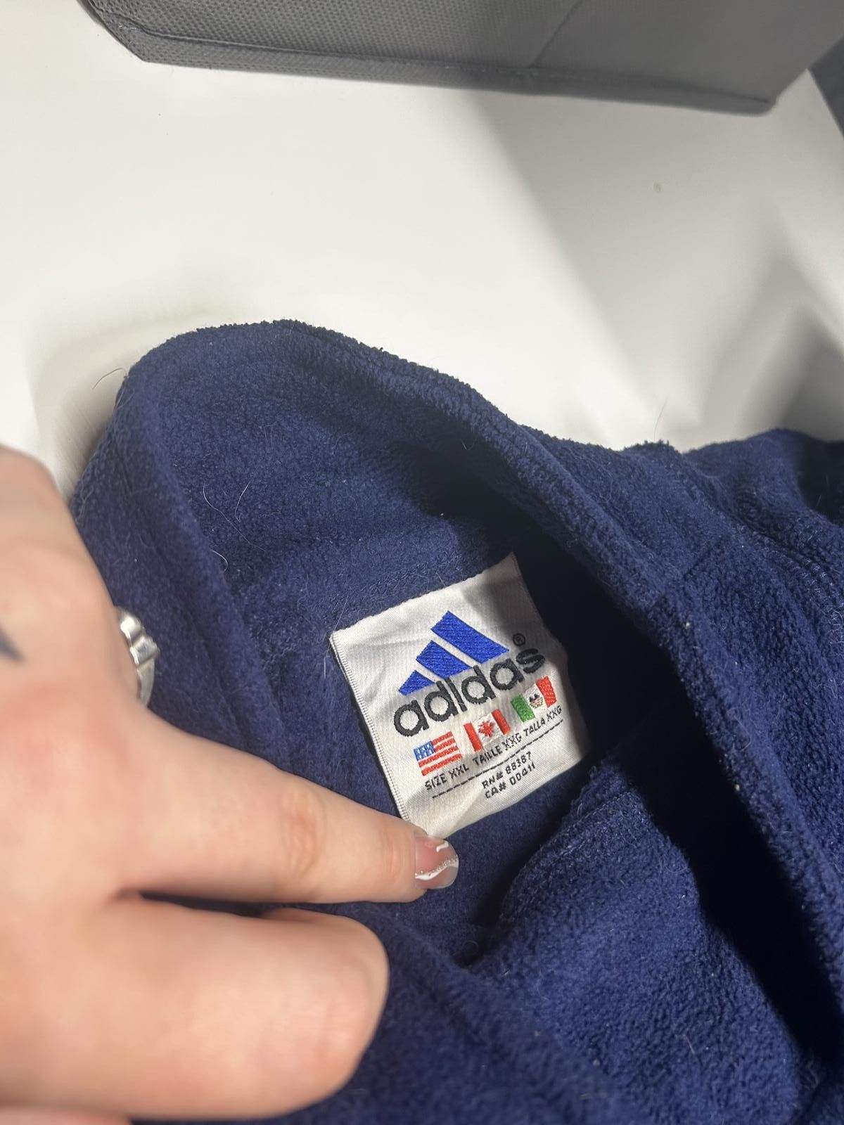 Adidas Adidas Vintage Navy Blue Sweatshirt Size US XXL / EU 58 / 5 - 5 Thumbnail