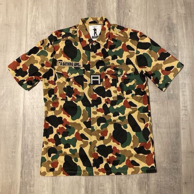 Bape 🔥Vintage🔥 BAPE Military Shirt Apeman Camo a bathing ape NIGO Size US L / EU 52-54 / 3 - 1 Thumbnail