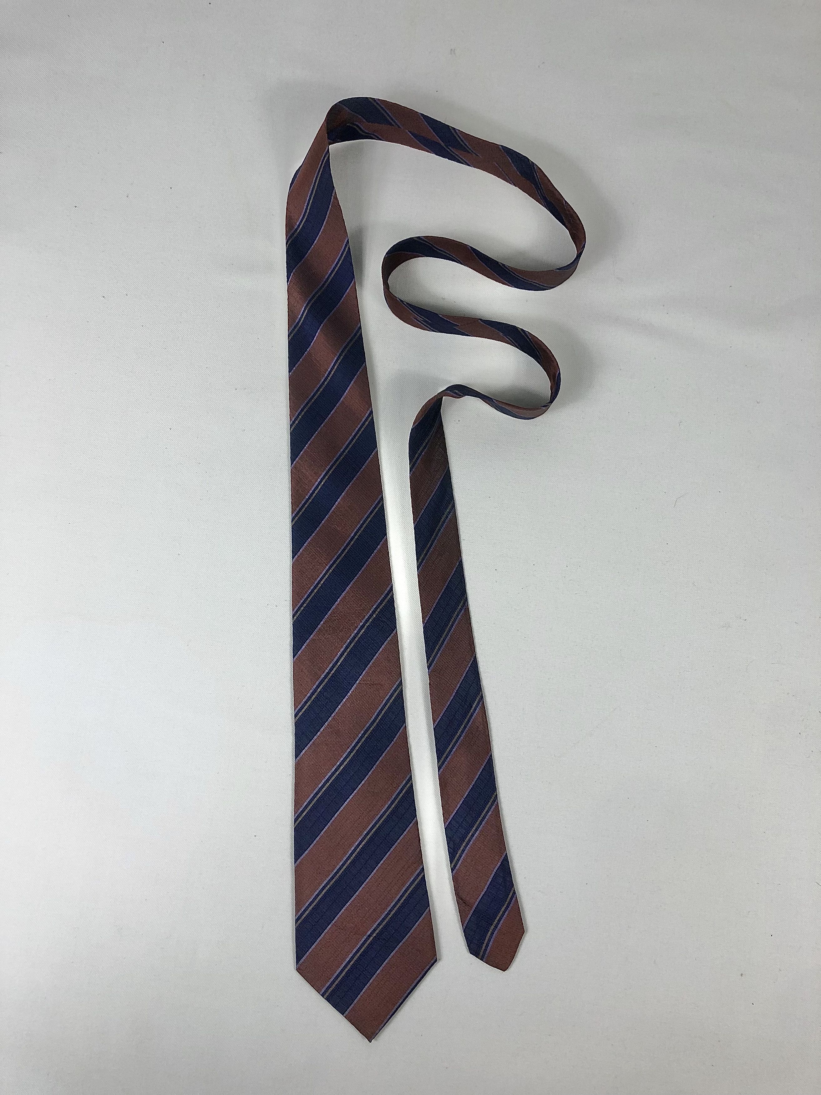 Hysteric Glamour Very Rare Vintage Hysteric Glamour Japan Stripes Silk Tie Size ONE SIZE - 2 Thumbnail