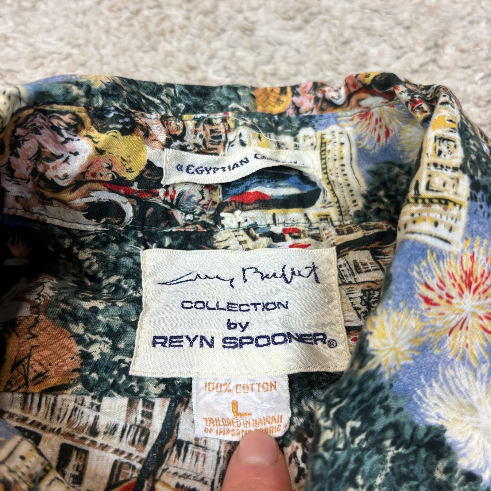 Reyn Spooner Reyn Spooner Guy Bulut Egyptian Cotton Aloha Shirt Large Size US L / EU 52-54 / 3 - 4 Thumbnail