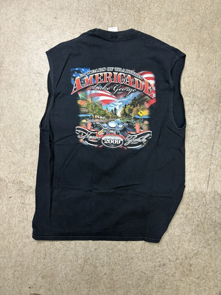 Vintage Vintage Biker Tank Top Size US XL / EU 56 / 4 - 4 Thumbnail