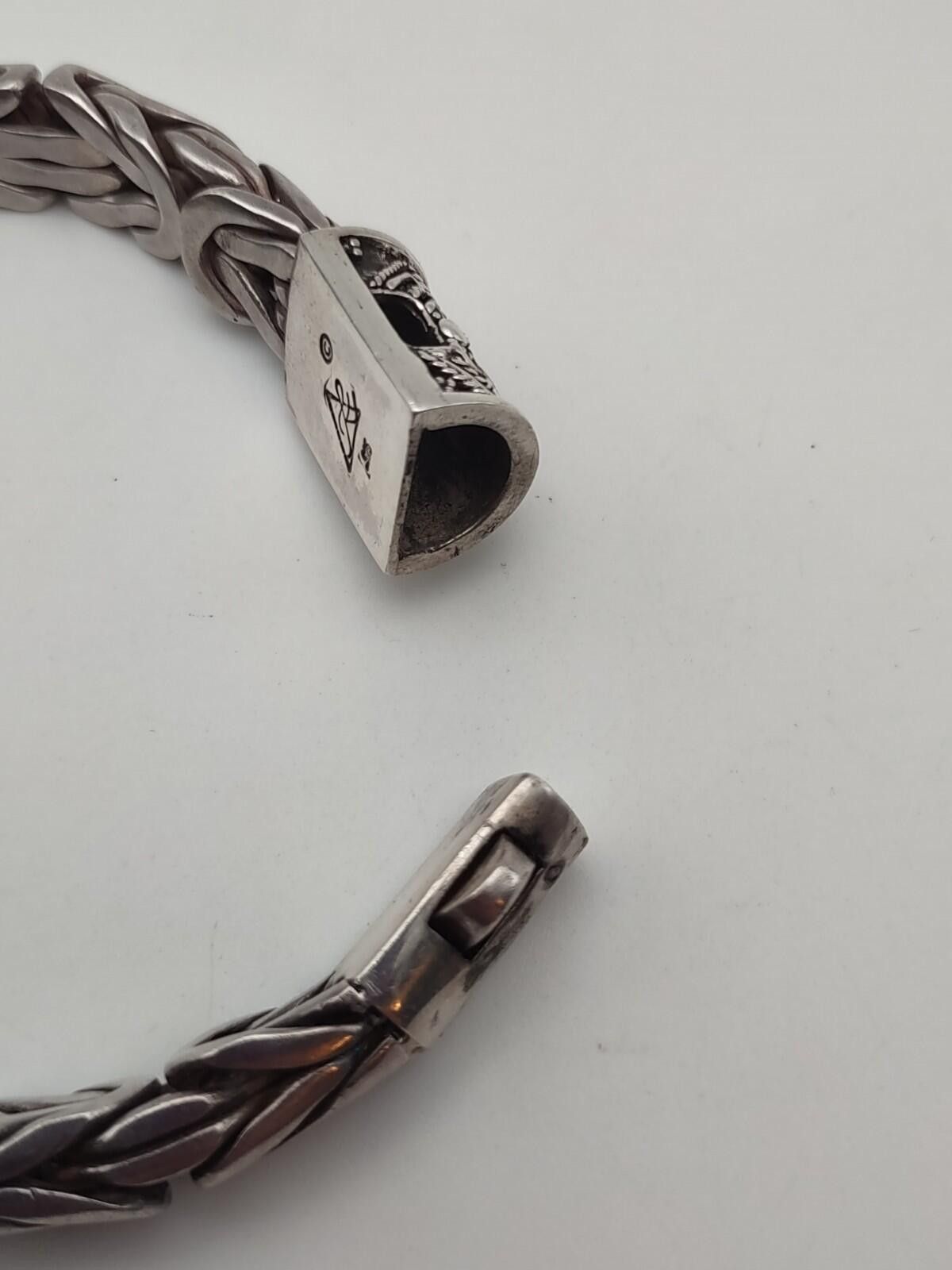 The Unbranded Brand Heavy 925 Sterling Byzantine King Chain Bracelet 9" 127 g Size ONE SIZE - 4 Thumbnail