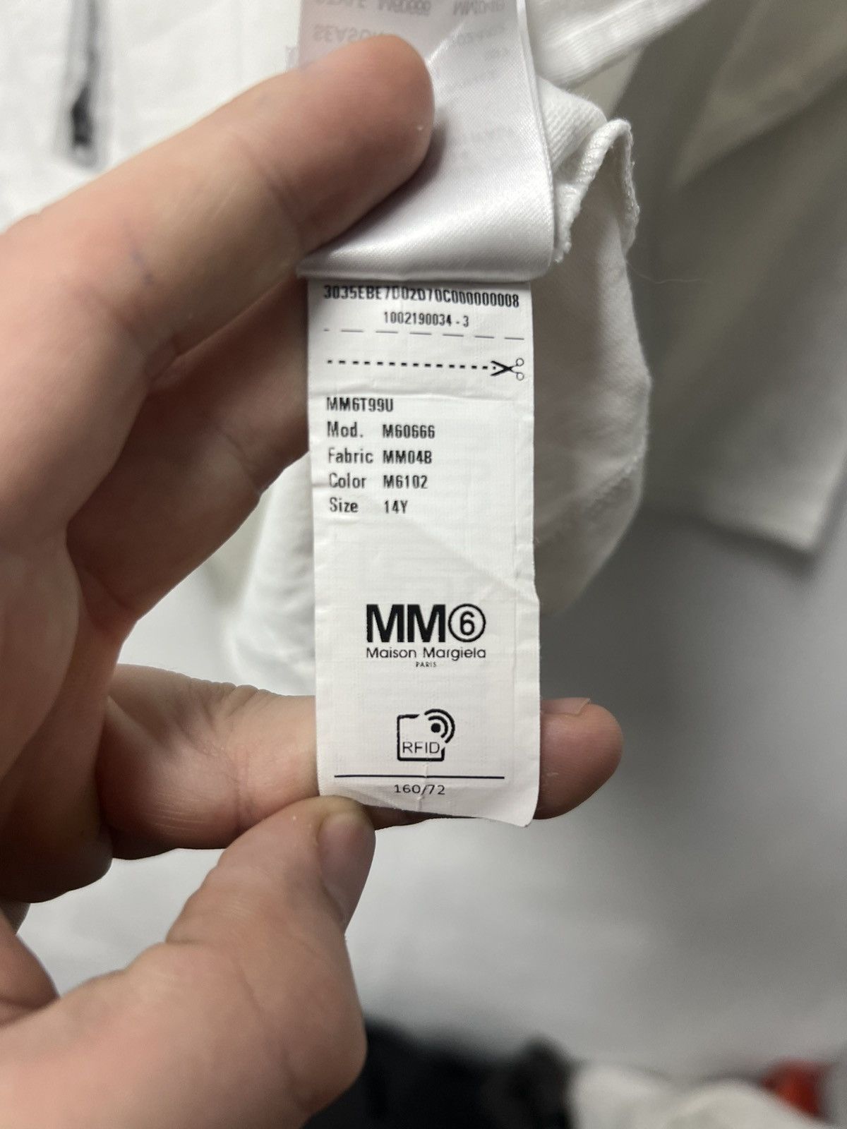 Maison Margiela Maison Margiela Longsleeve Mens White Big Logo Size S Size US S / EU 44-46 / 1 - 12 Thumbnail