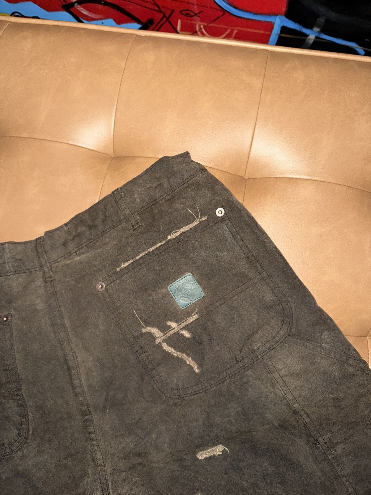 Paly Hollywood Sinned 4 nothing waxed canvas shorts Size US 34 / EU 50 - 5 Thumbnail