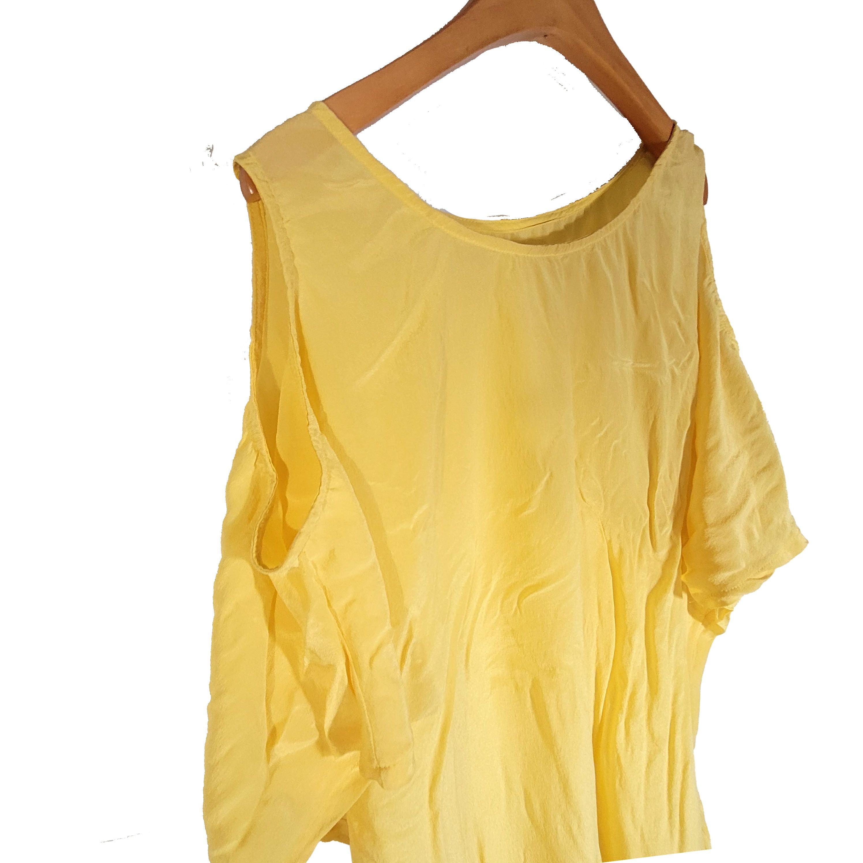 Other Women's 100% Silk Short Sleeve Top T-Shirt SBK120 Size L / US 10 / IT 46 - 3 Thumbnail