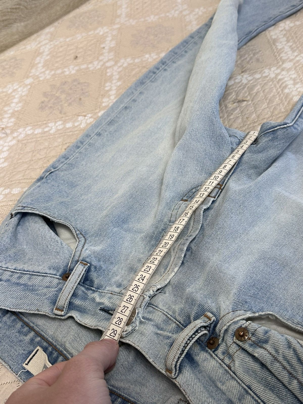 Diesel 🔥 90s Vintage Diesel Distressed Pocket Denim Jeans Y2K Pants Size US 31 - 16 Thumbnail