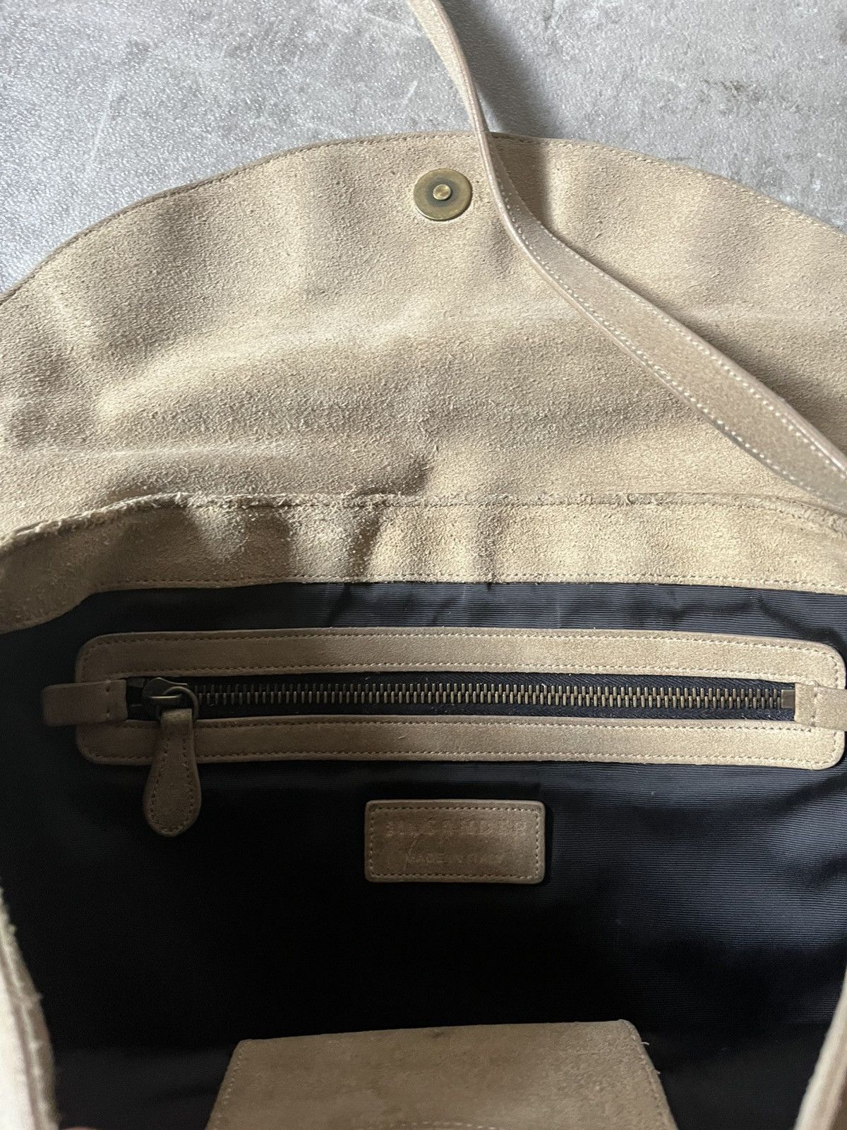 Jil Sander Vintage Jil Sander suede shoulder bag khaki green Size ONE SIZE - 15 Thumbnail