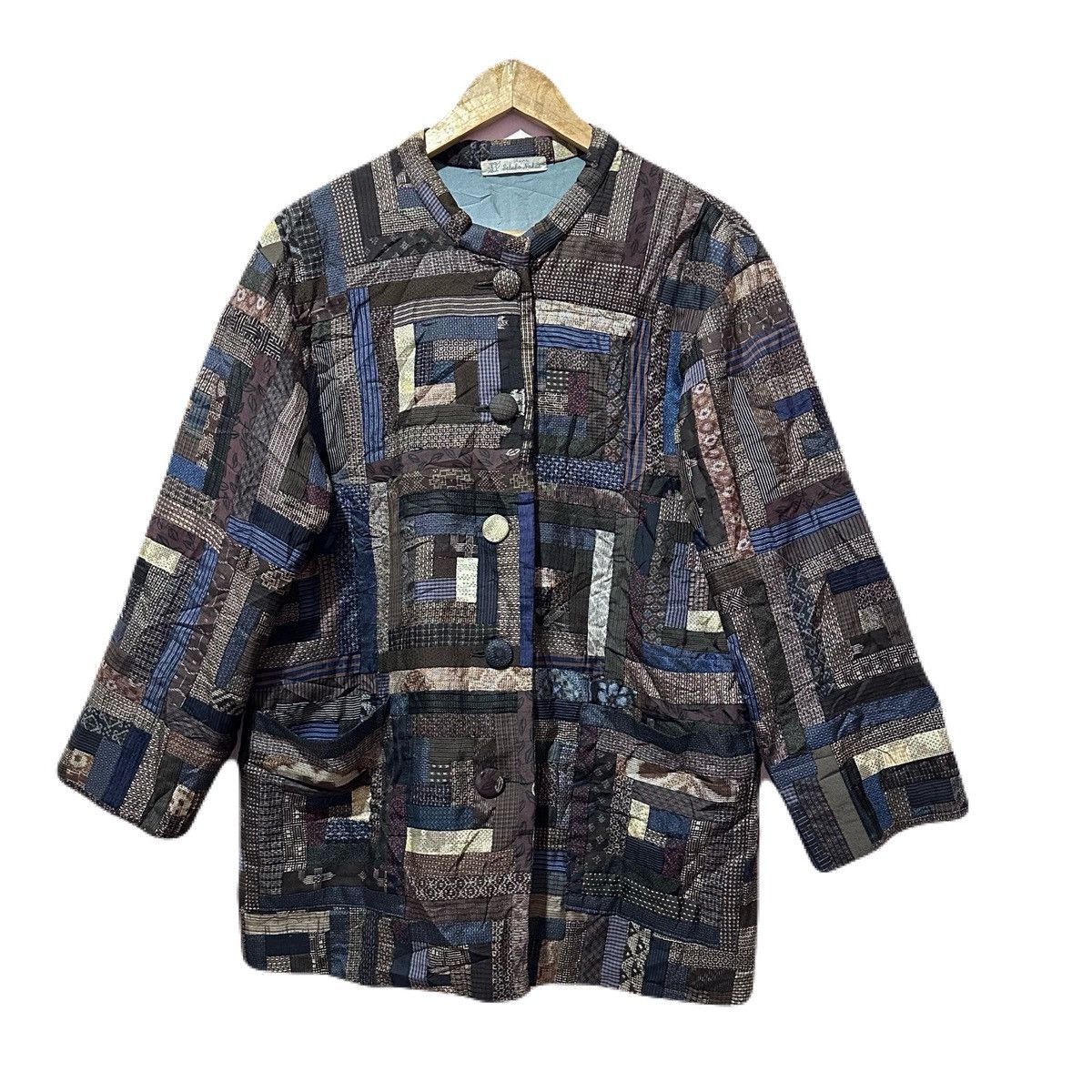 Vintage Setuko Nakae Patchwork Kimono Boro Jacket Tiger Lining Japan Size US L / EU 52-54 / 3 - 2 Thumbnail