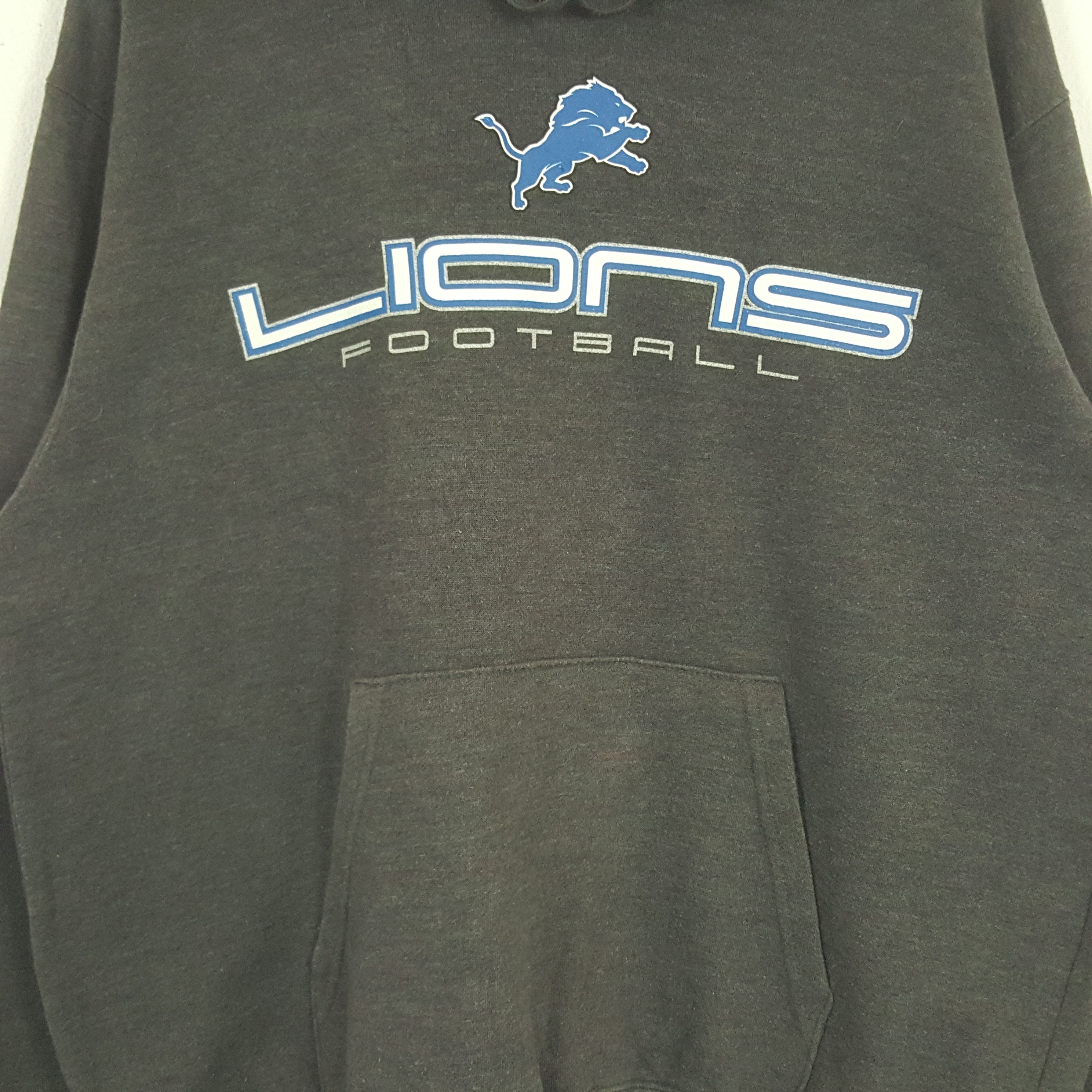 NFL × Vintage Vintage Lions Football American Team NFL Hoodies Size US XL / EU 56 / 4 - 2 Thumbnail