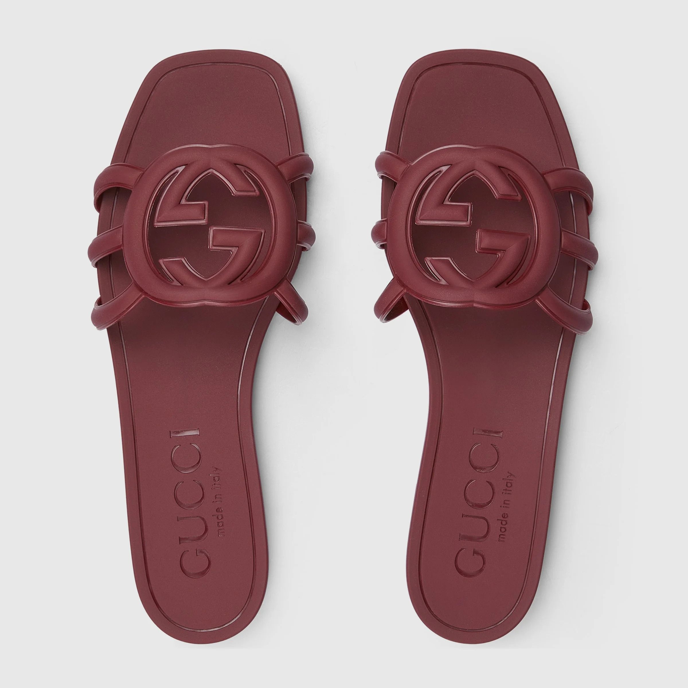 Gucci o1loc1c0326 780307 Women's Interlocking G Slide Sandals Size US 6 / IT 36 - 4 Thumbnail